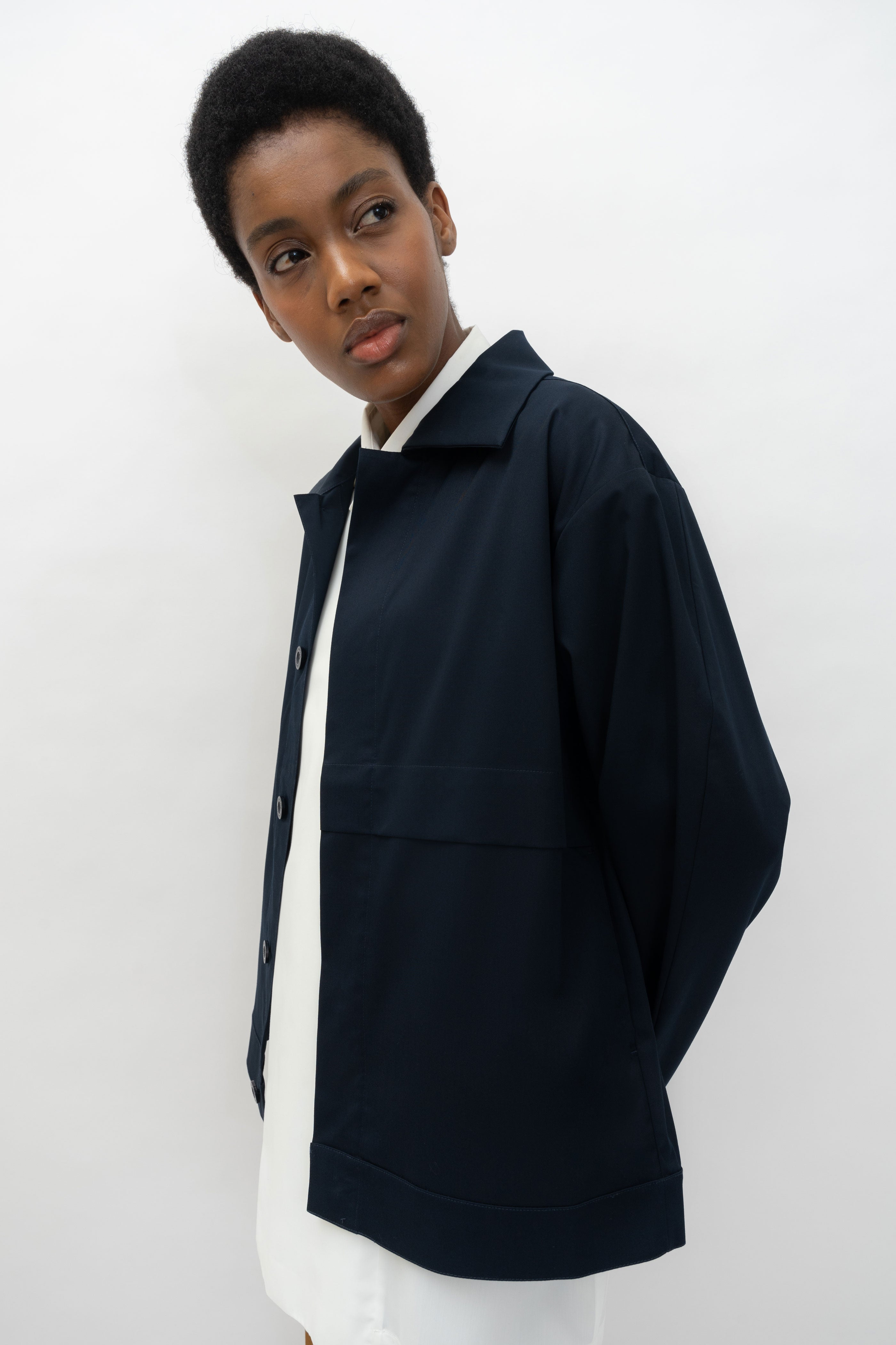 HAYA OVERSHIRT - Deep Navy
