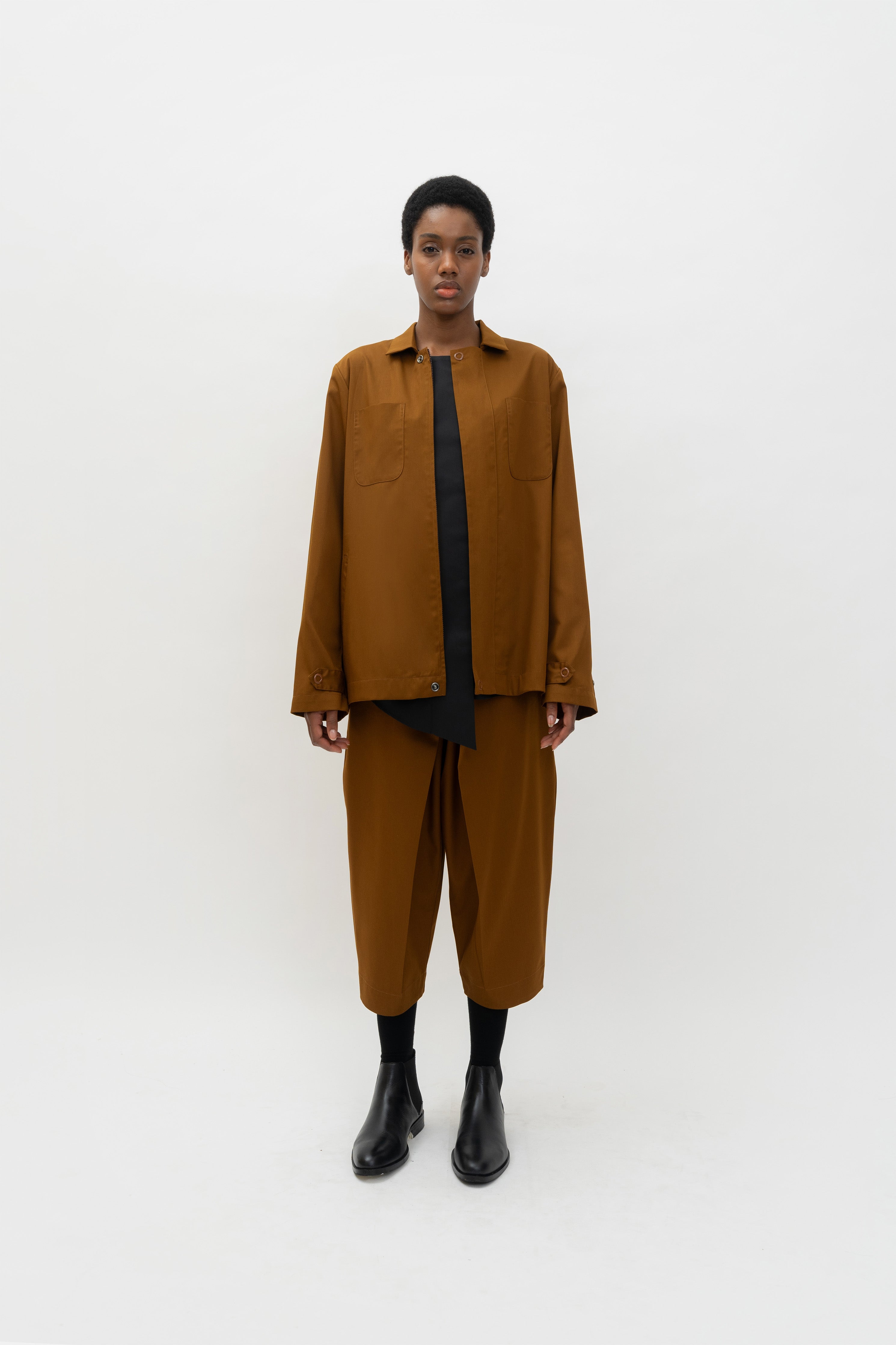 HIDE OVERSHIRT - Golden Brown