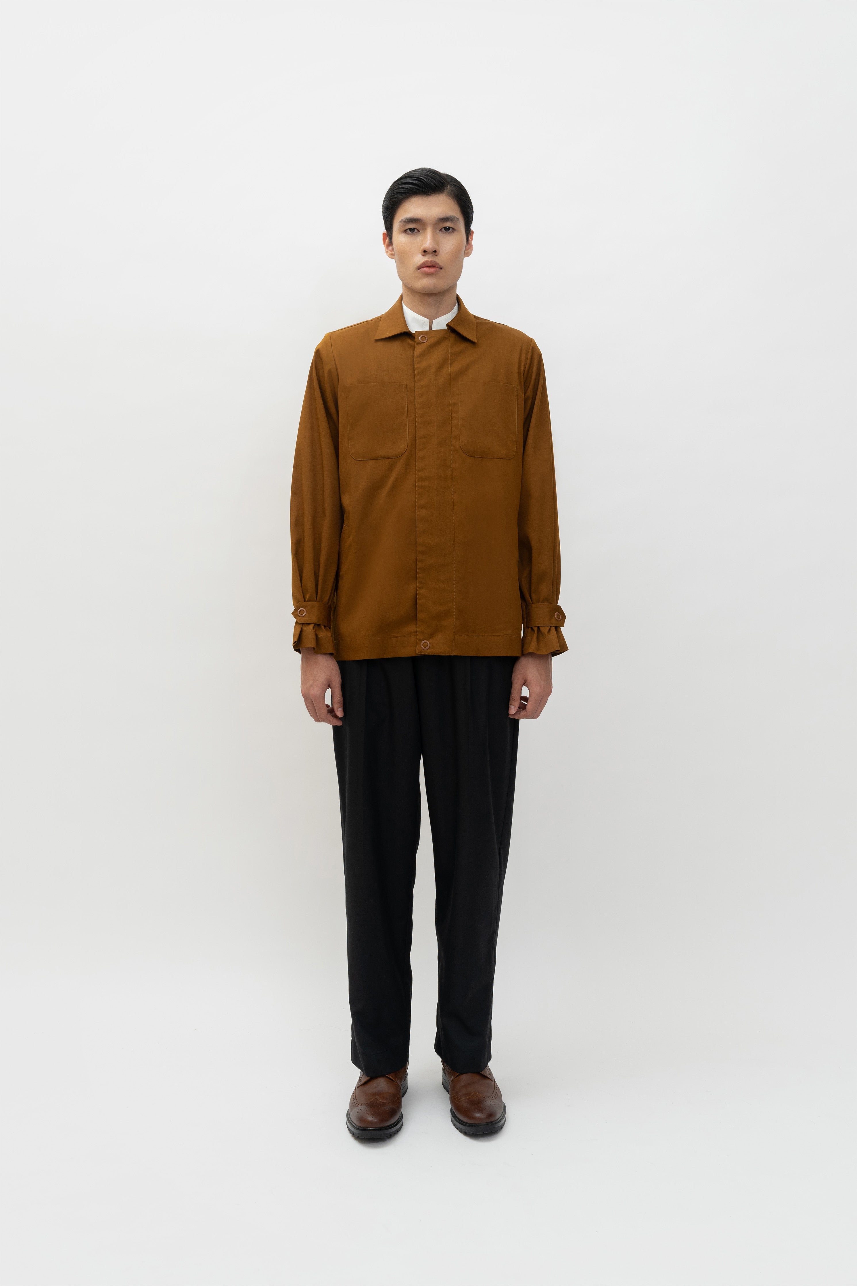 HIDE OVERSHIRT - Golden Brown