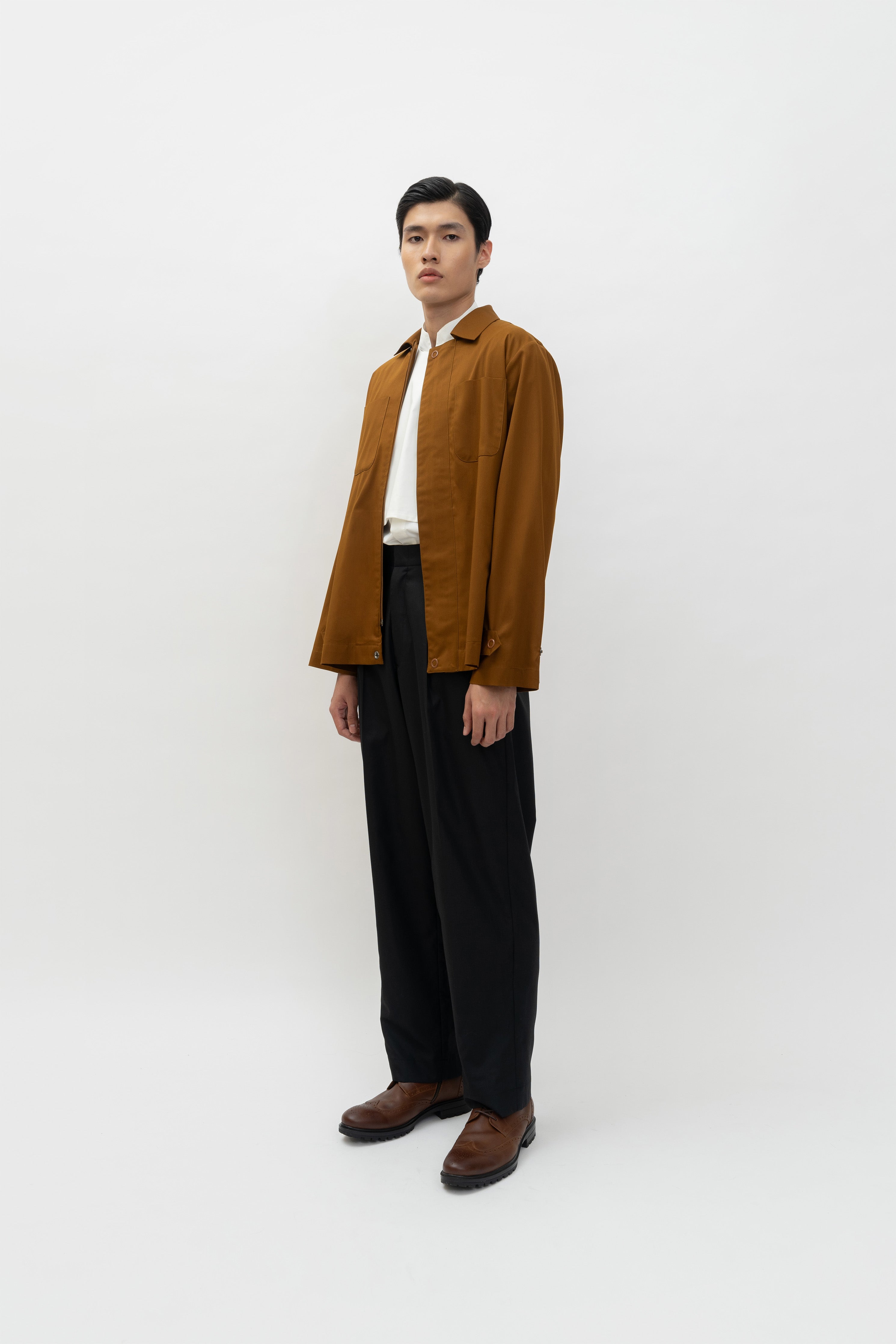 HIDE OVERSHIRT - Golden Brown