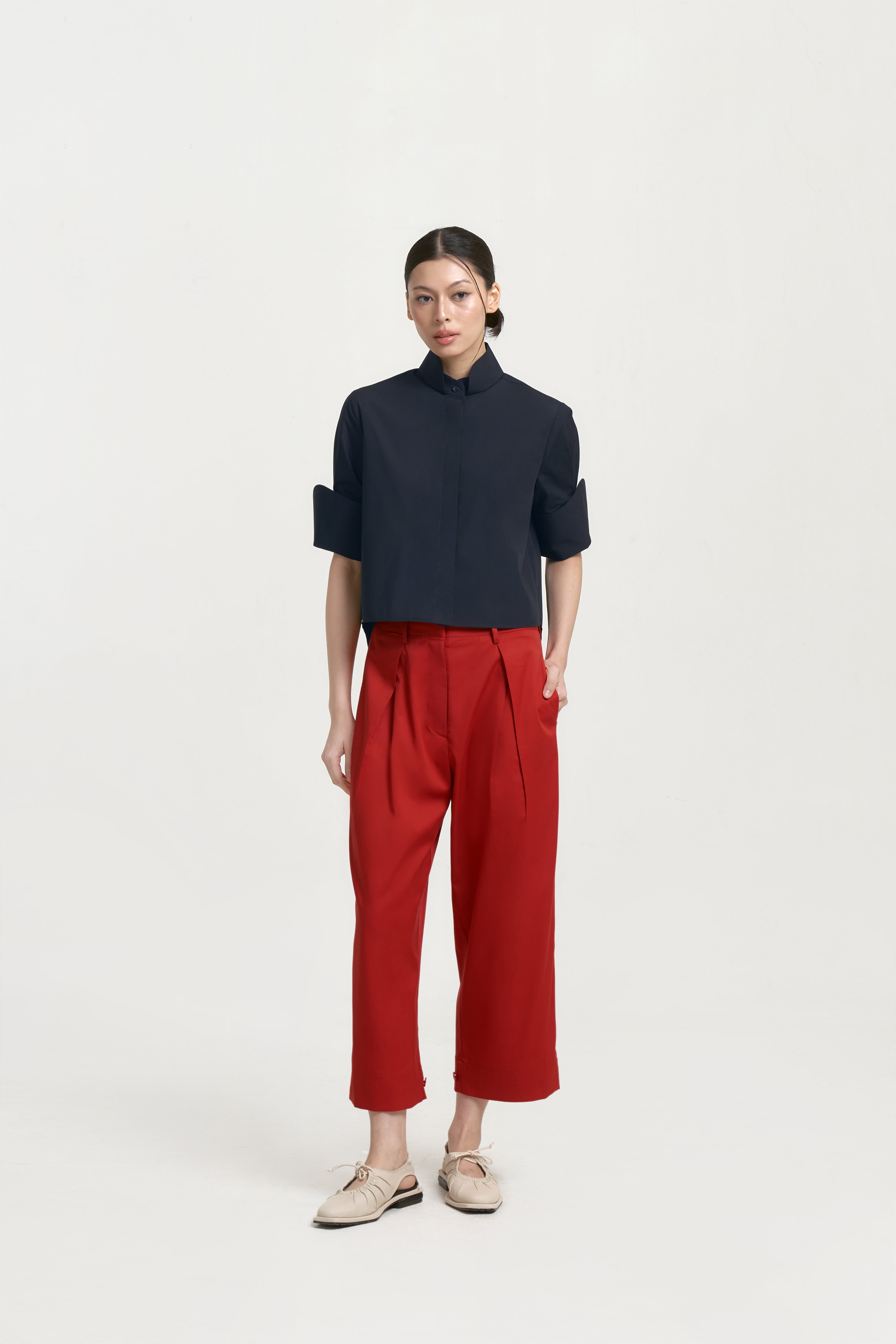 CHA CROP - Deep Navy