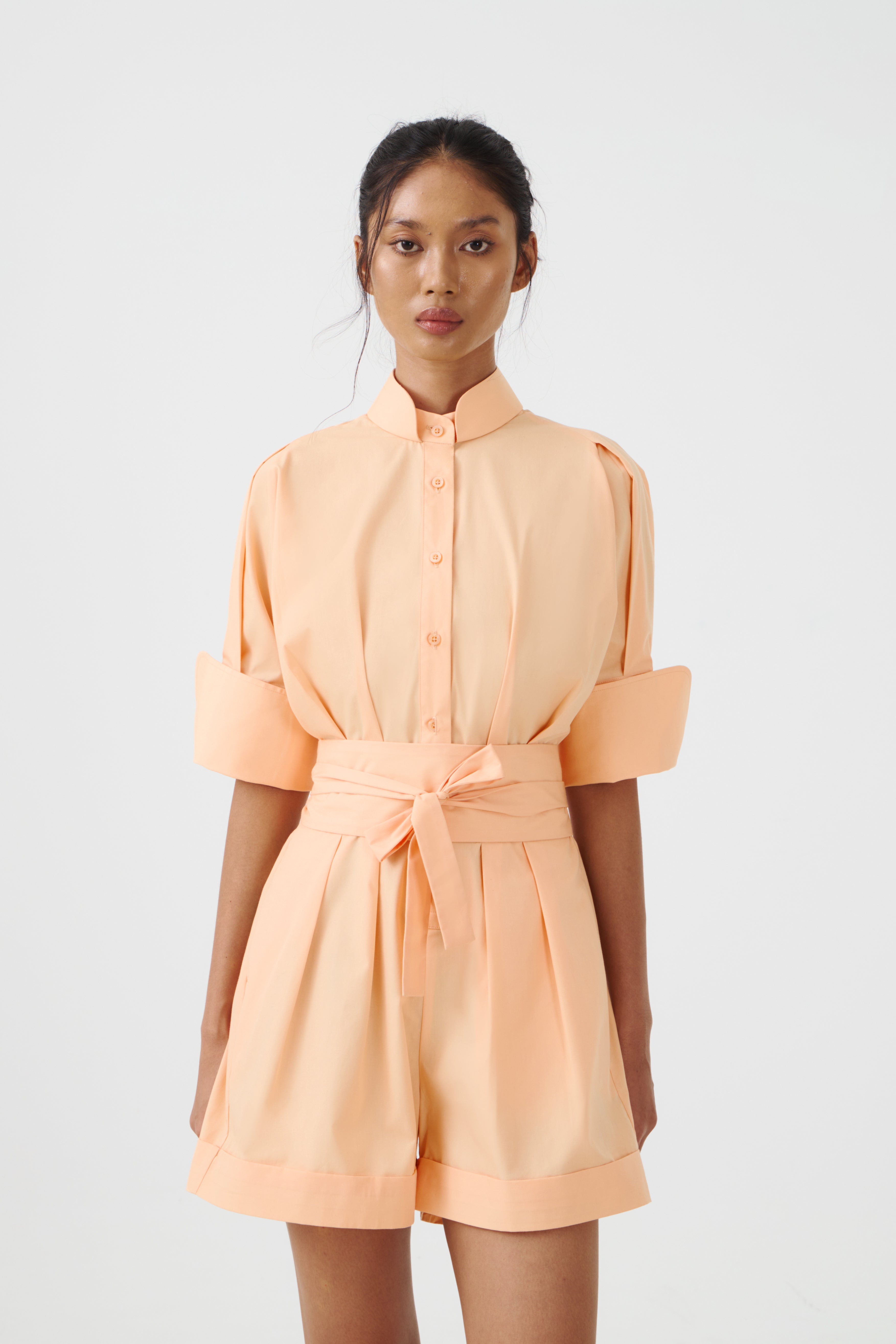 CHA SHORT JUMPSUIT - Peach