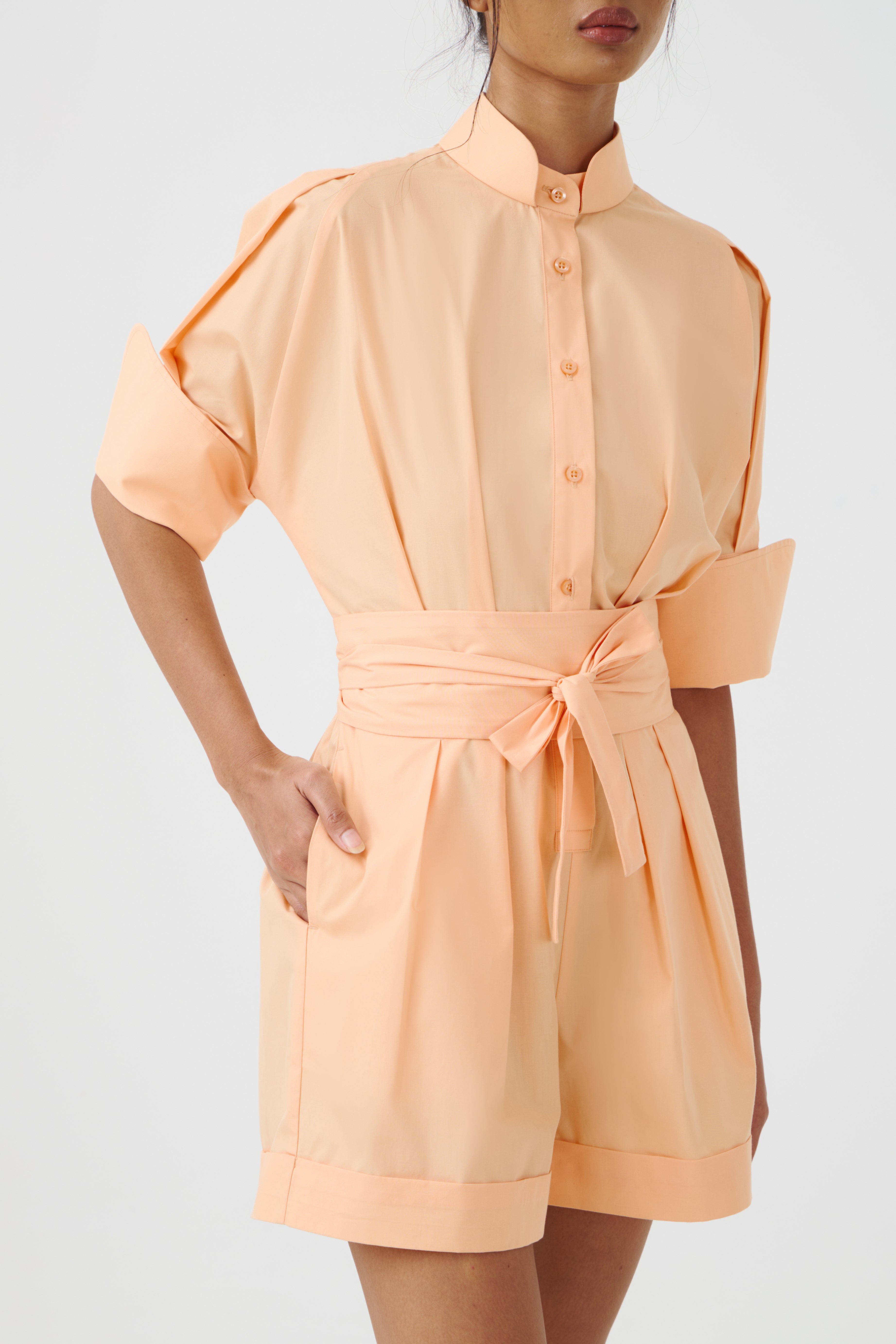 CHA SHORT JUMPSUIT - Peach