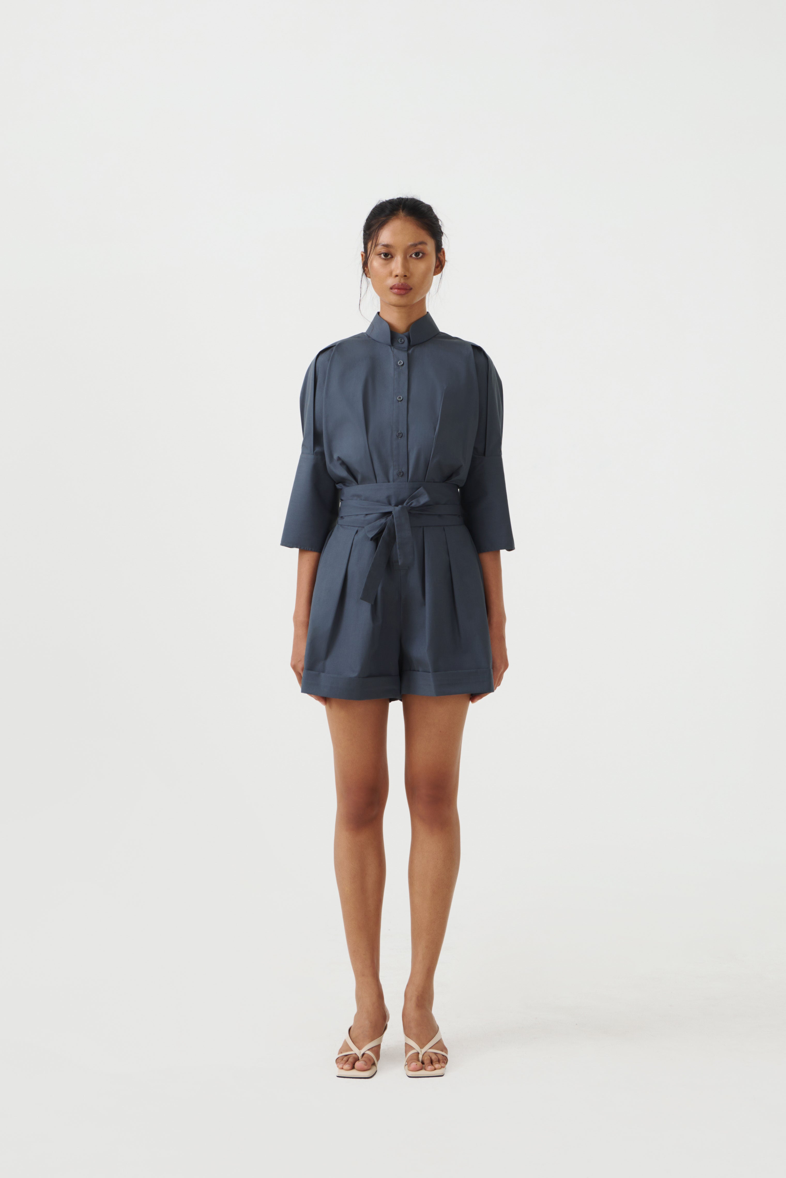 CHA SHORT JUMPSUIT - Storm Blue