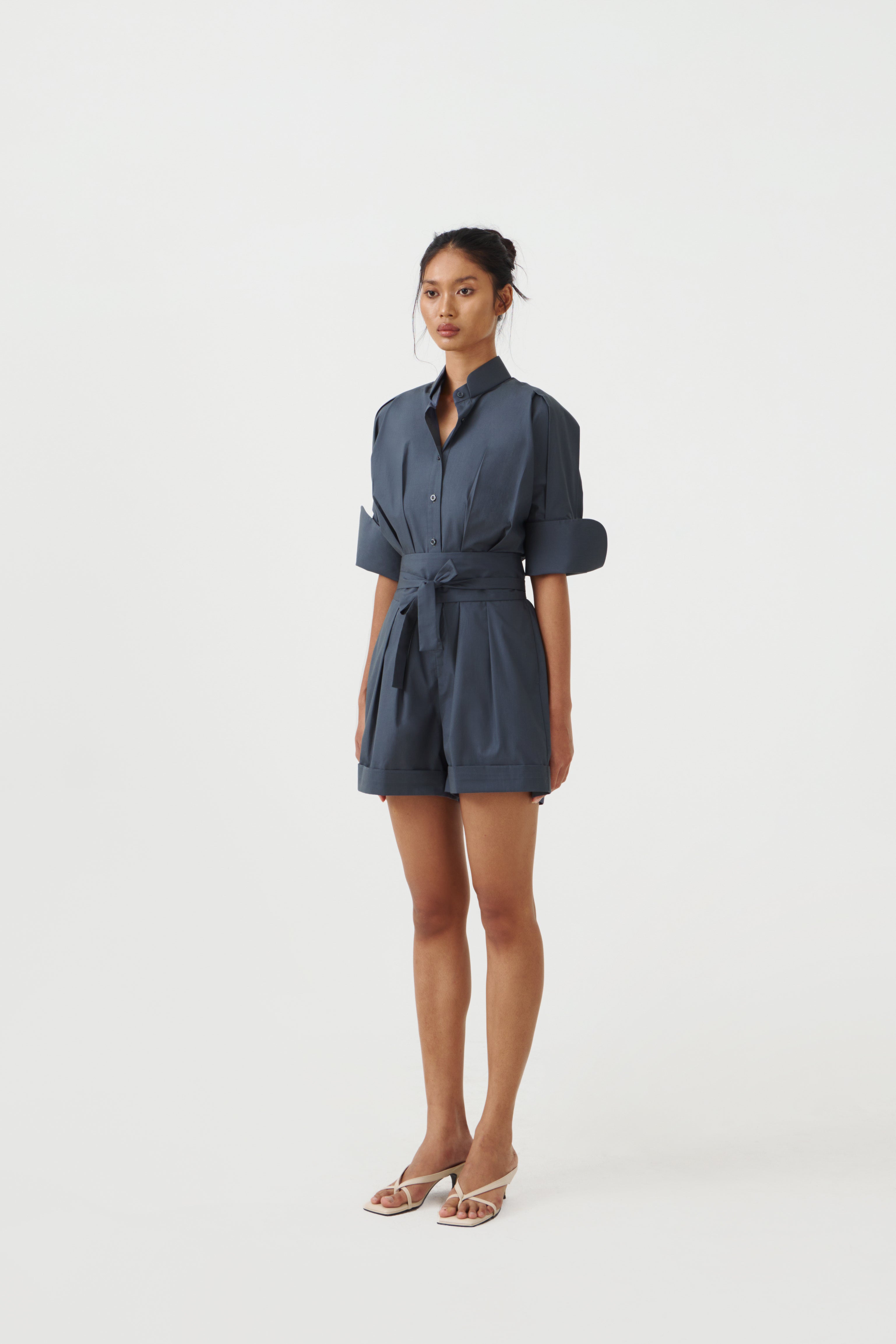 CHA SHORT JUMPSUIT - Storm Blue