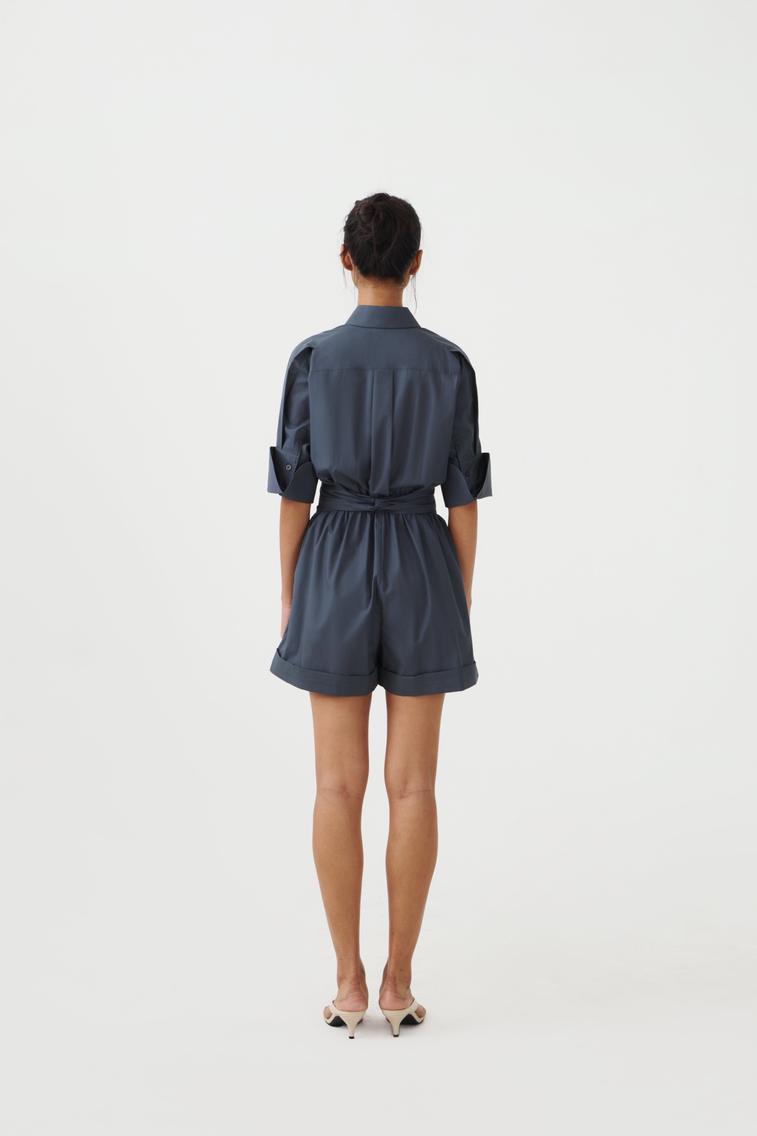 CHA SHORT JUMPSUIT - Storm Blue
