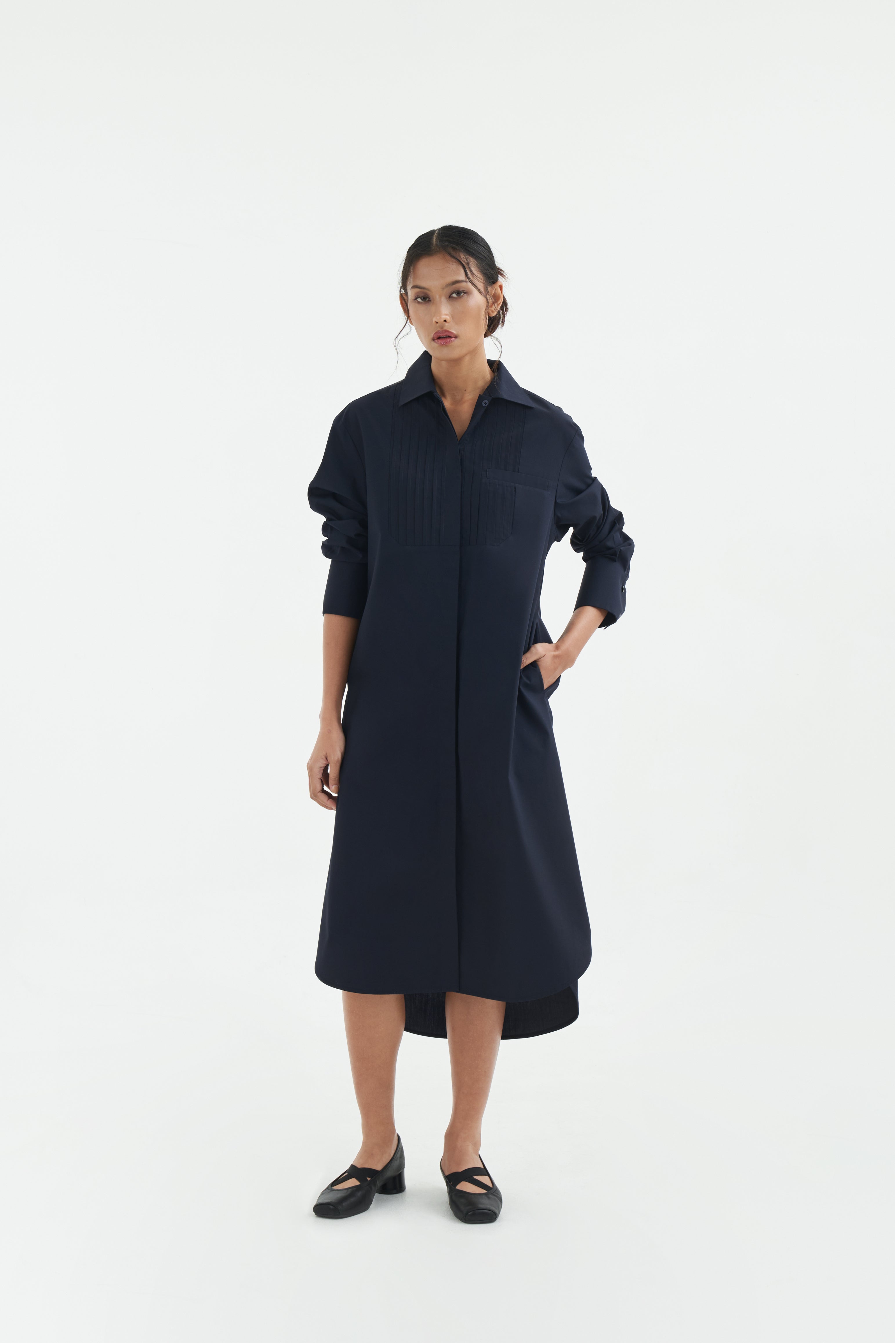 EMIKA DRESS - Deep Navy