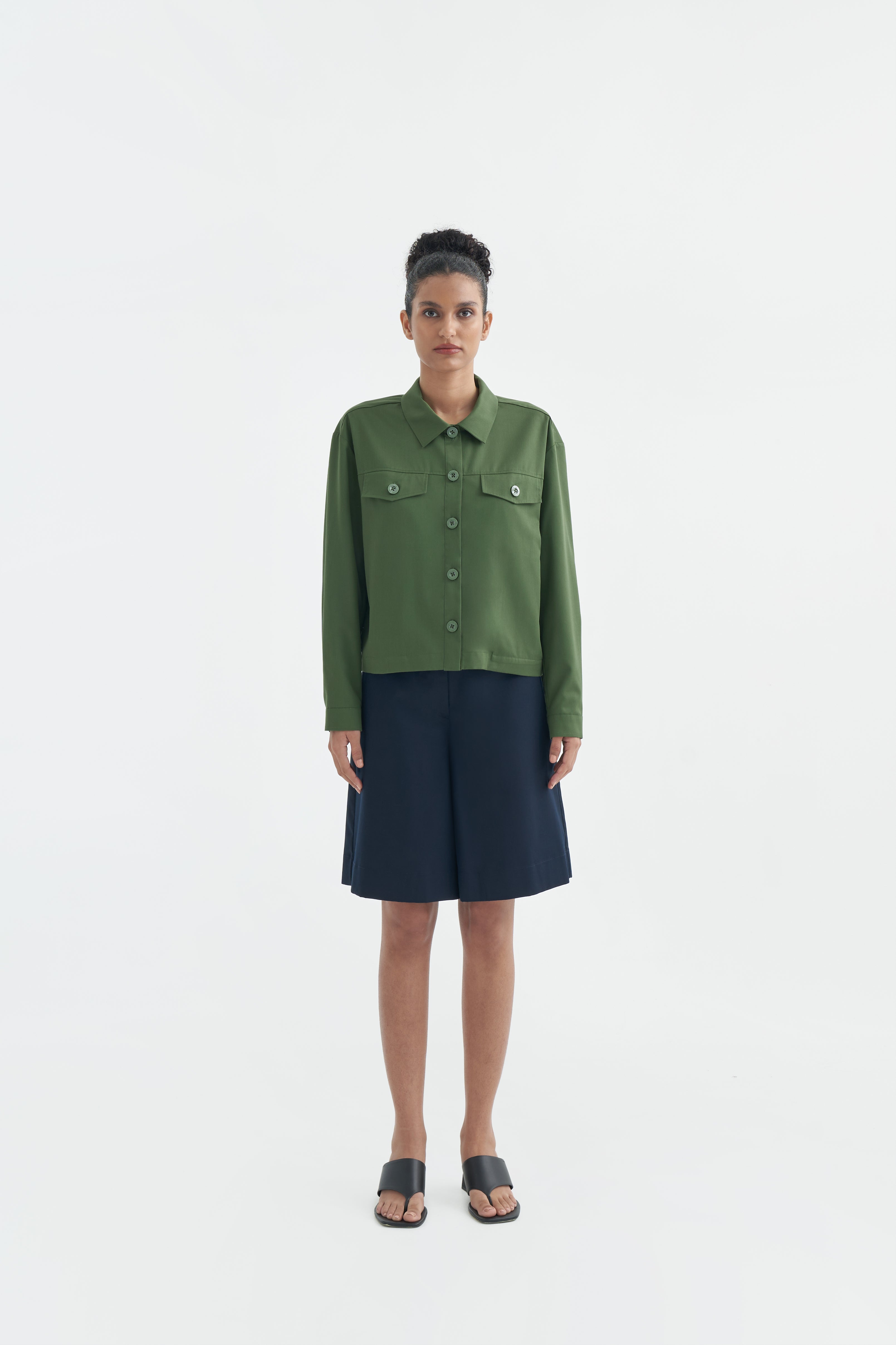 HAYAKU OUTER - Moss Green