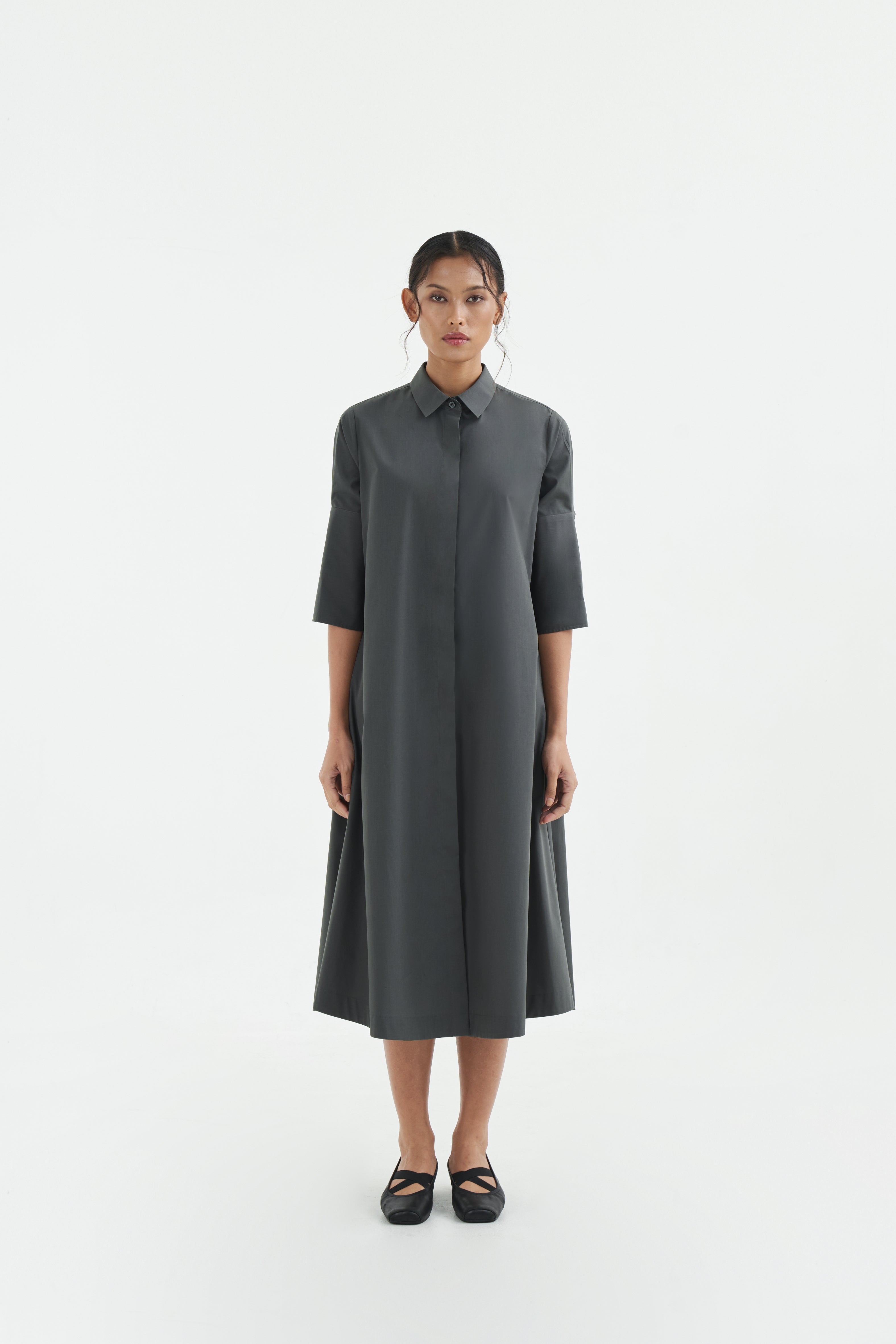 JUN DRESS - Iron Grey