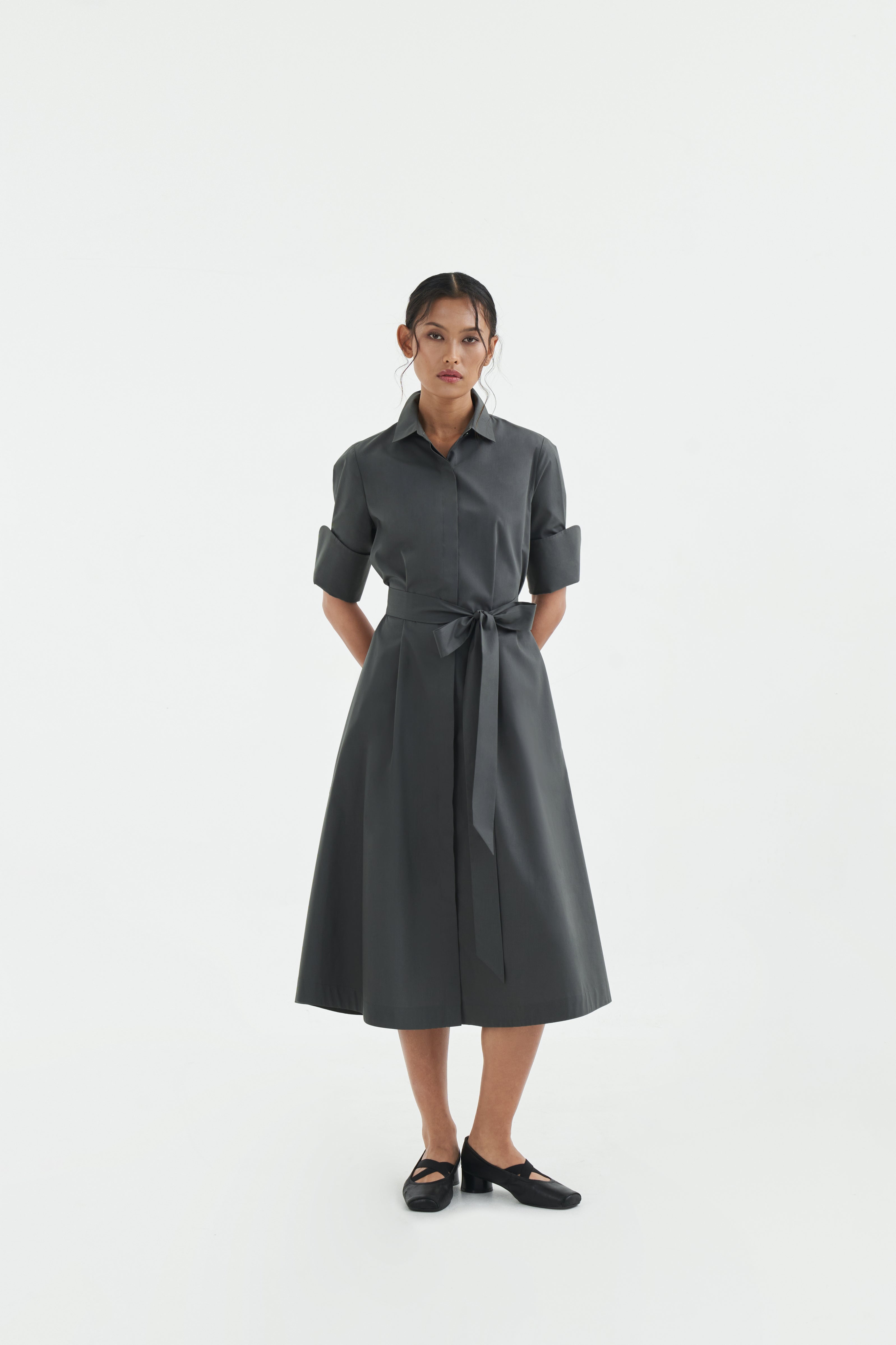 JUN DRESS - Iron Grey