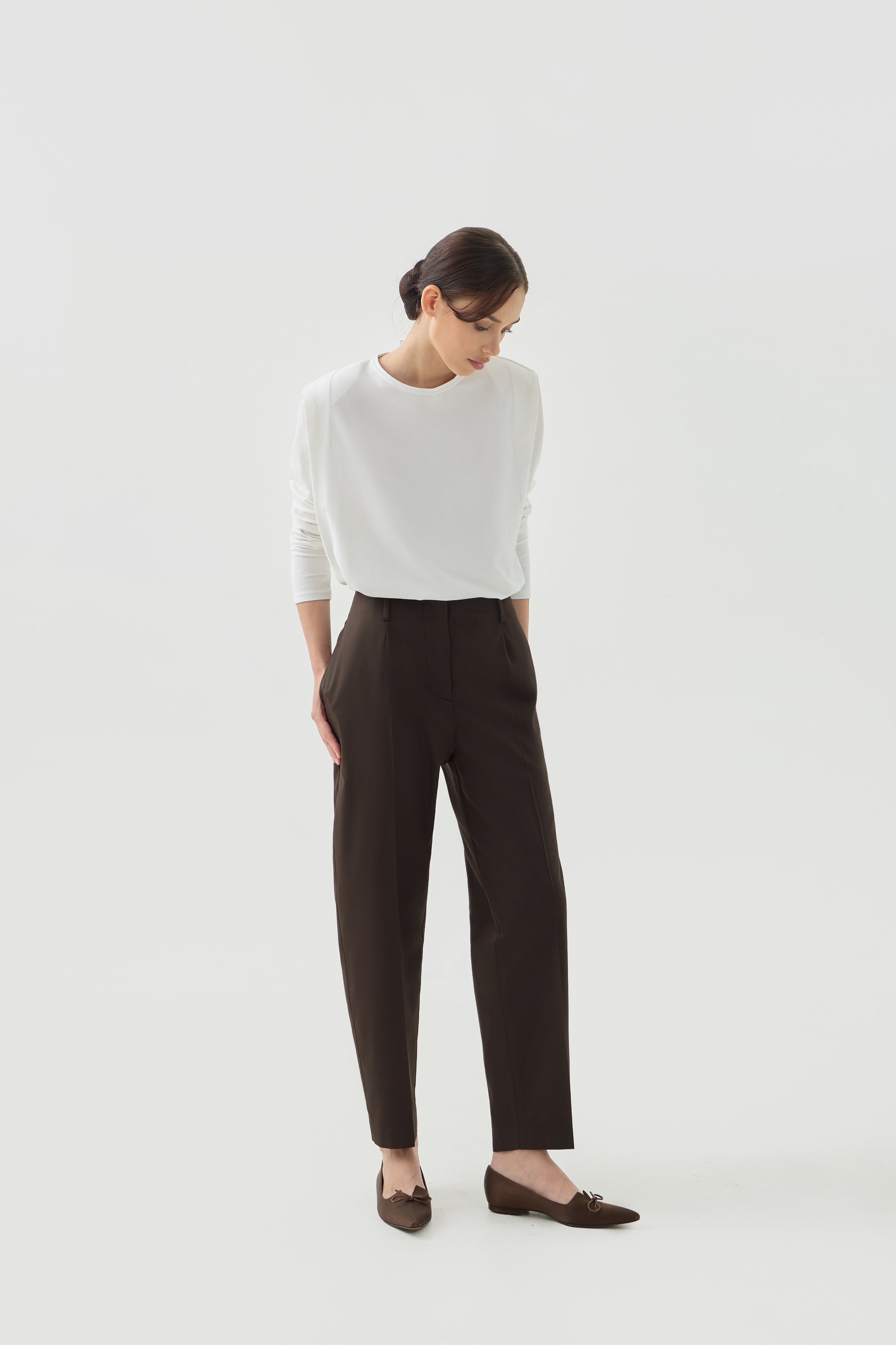 KAIRI PANTS - Espresso
