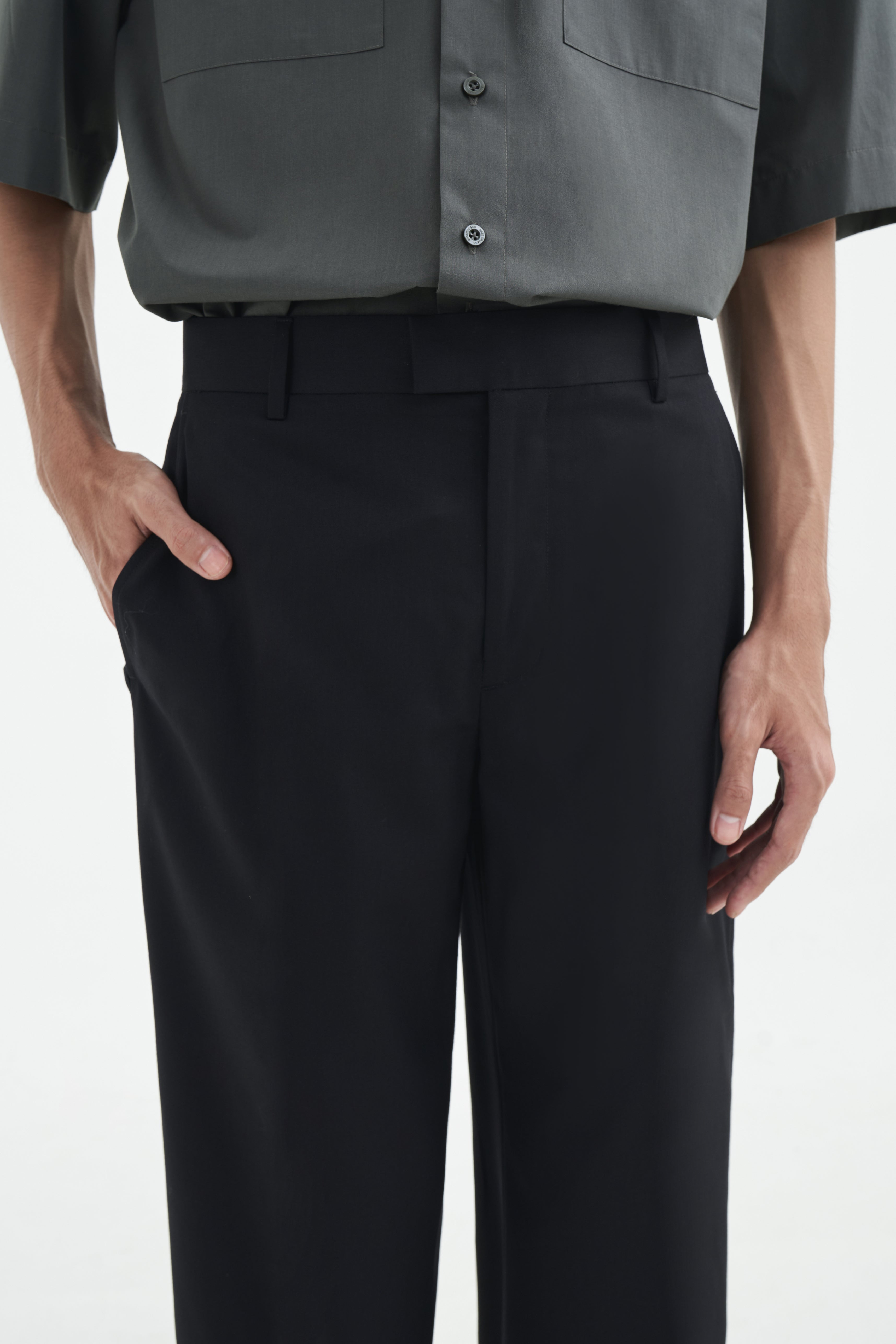 KAZURO PANTS - Black