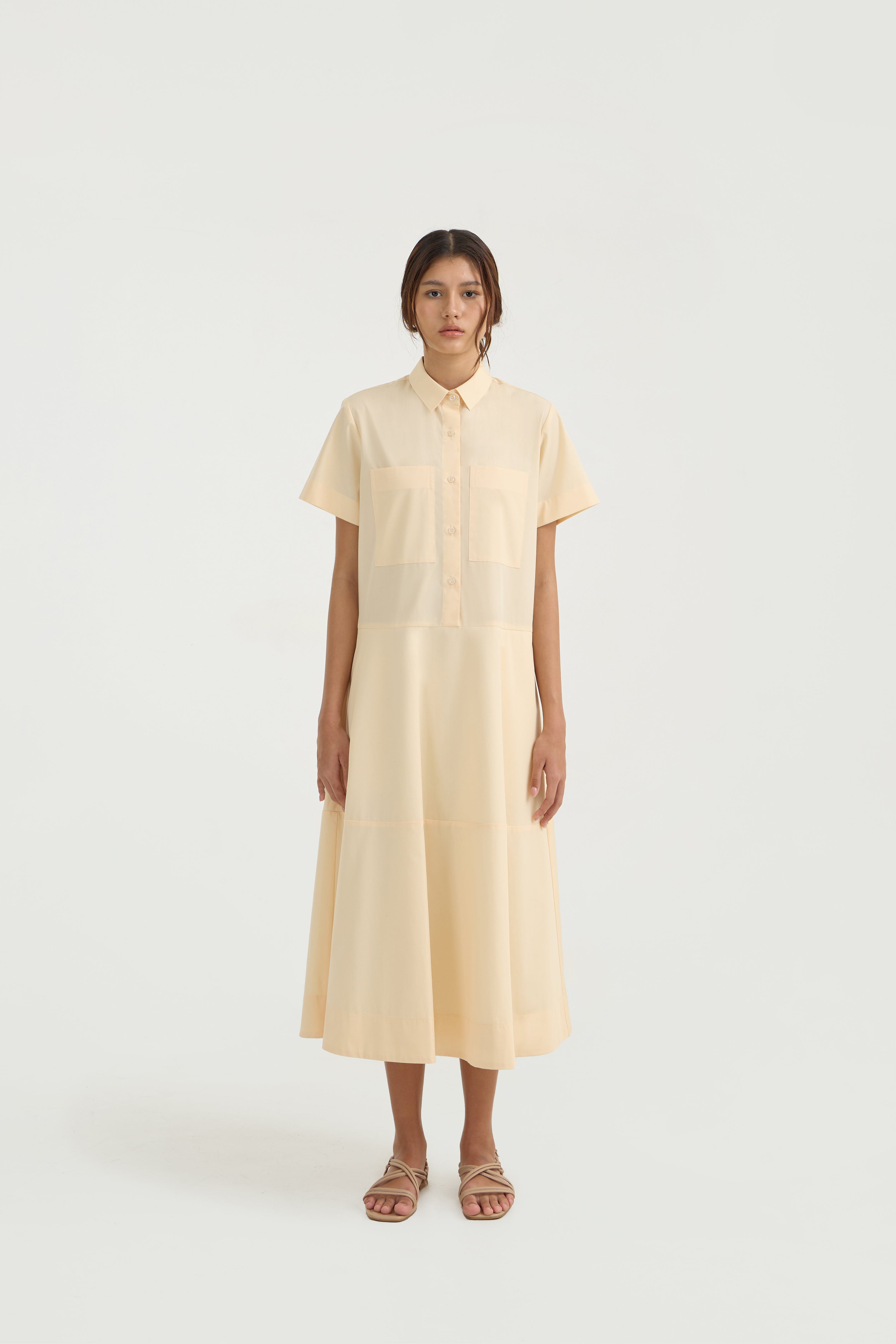 KIRA DRESS - Buttercream