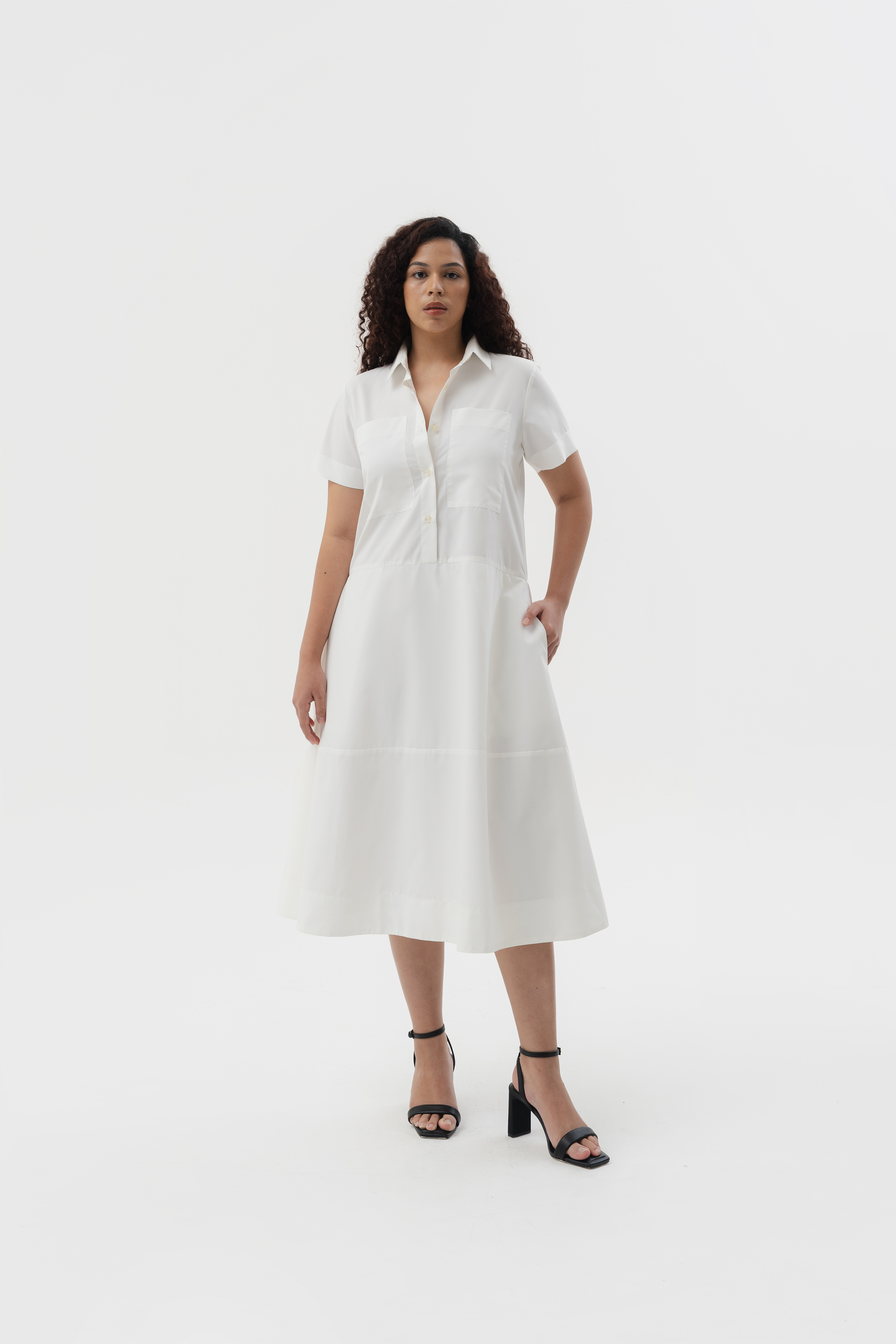 KIRA DRESS - White - Archived