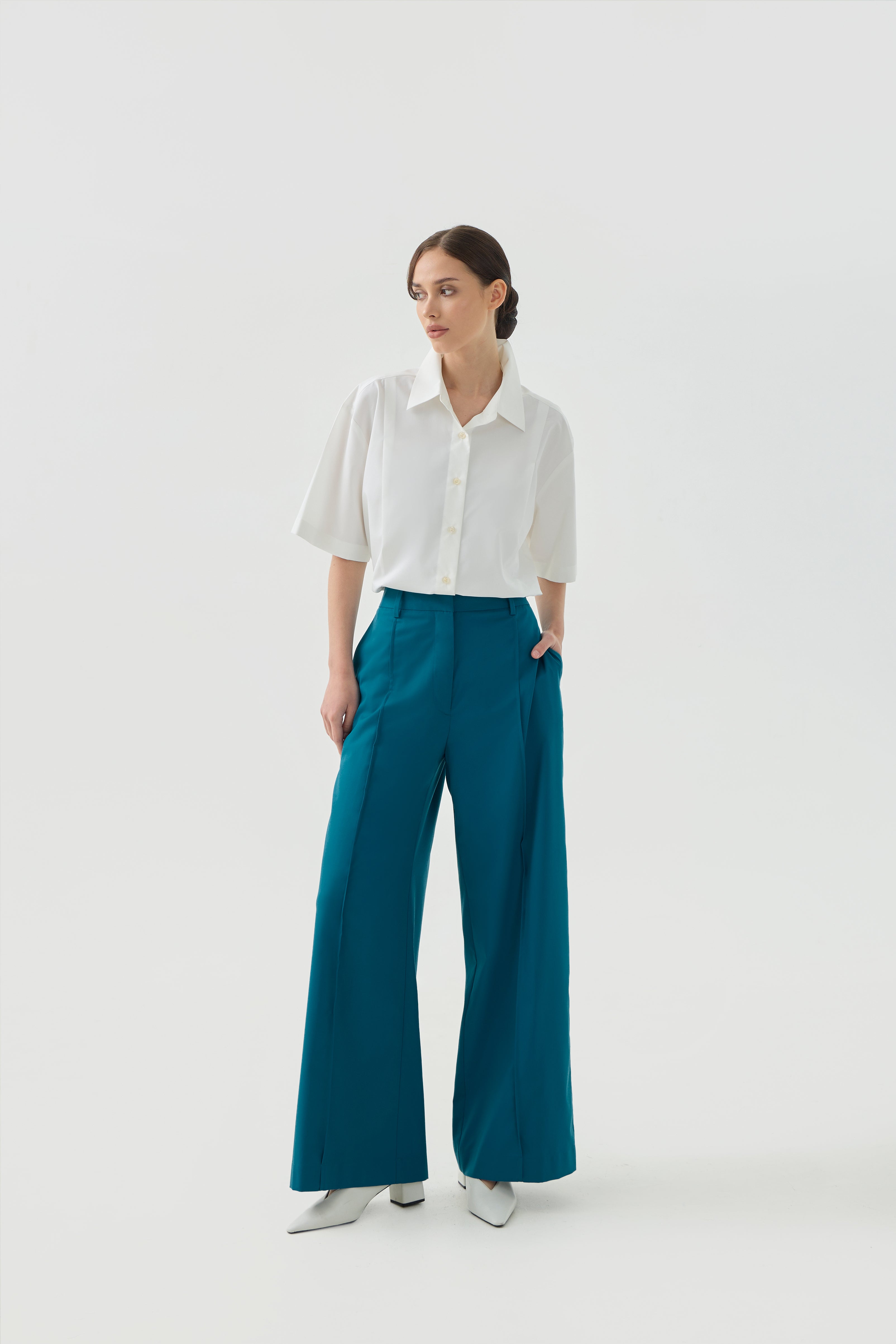 MICHIOKA PANTS - Ocean Teal
