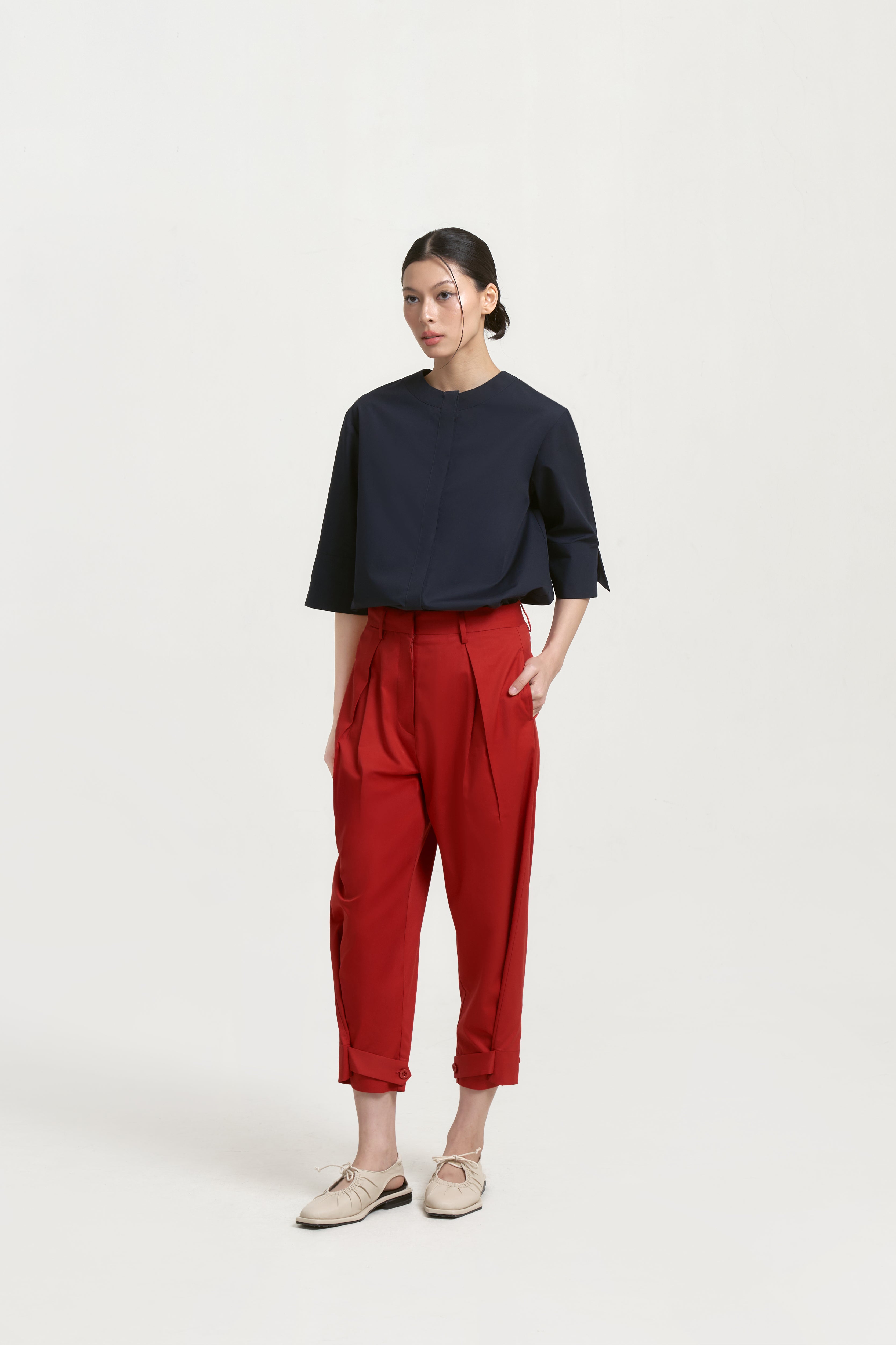 MOSHINA PANTS - Red Orange