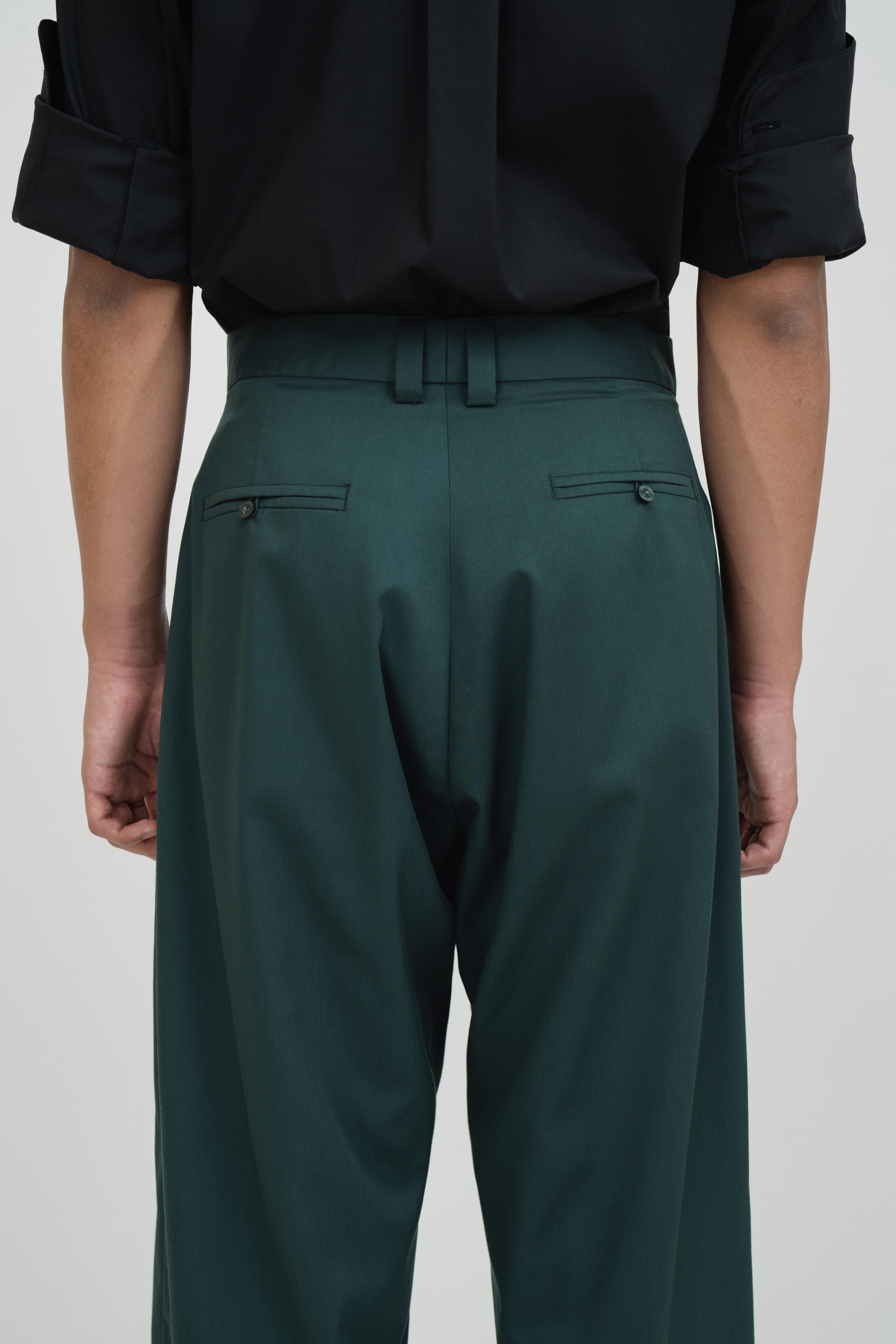 RINTO PANTS - Forest Green