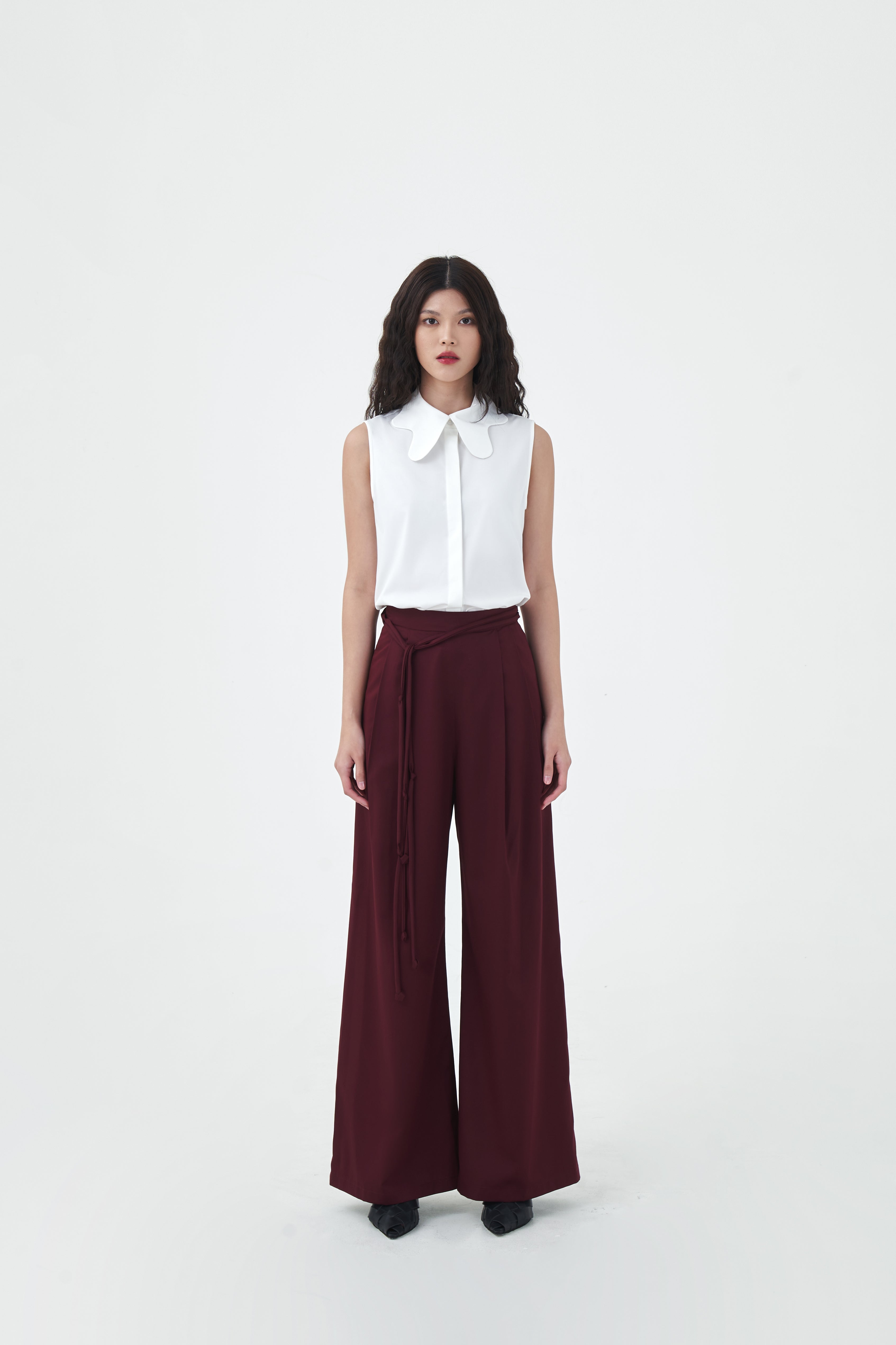 STRING PANTS - Merlot