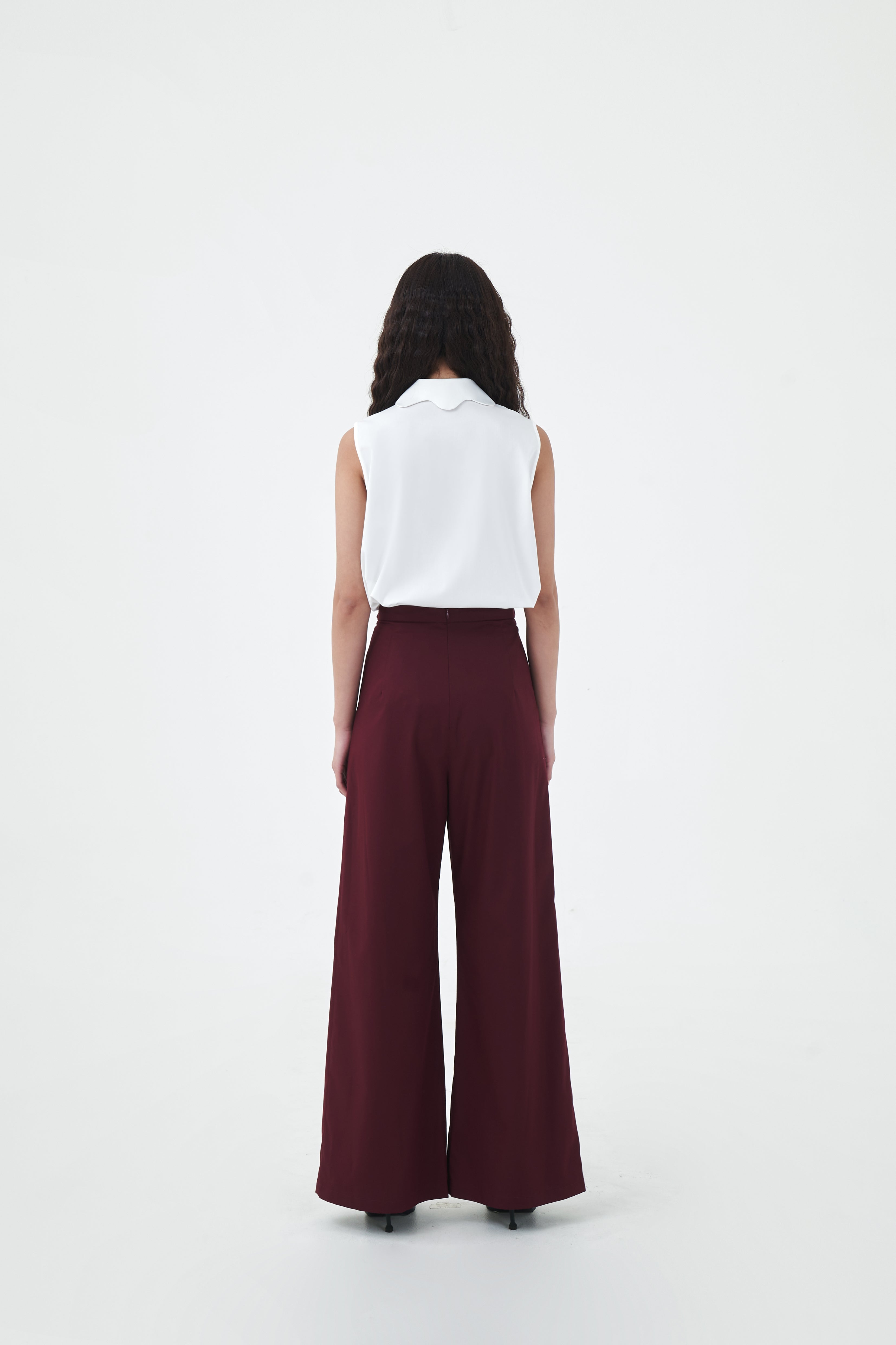 STRING PANTS - Merlot