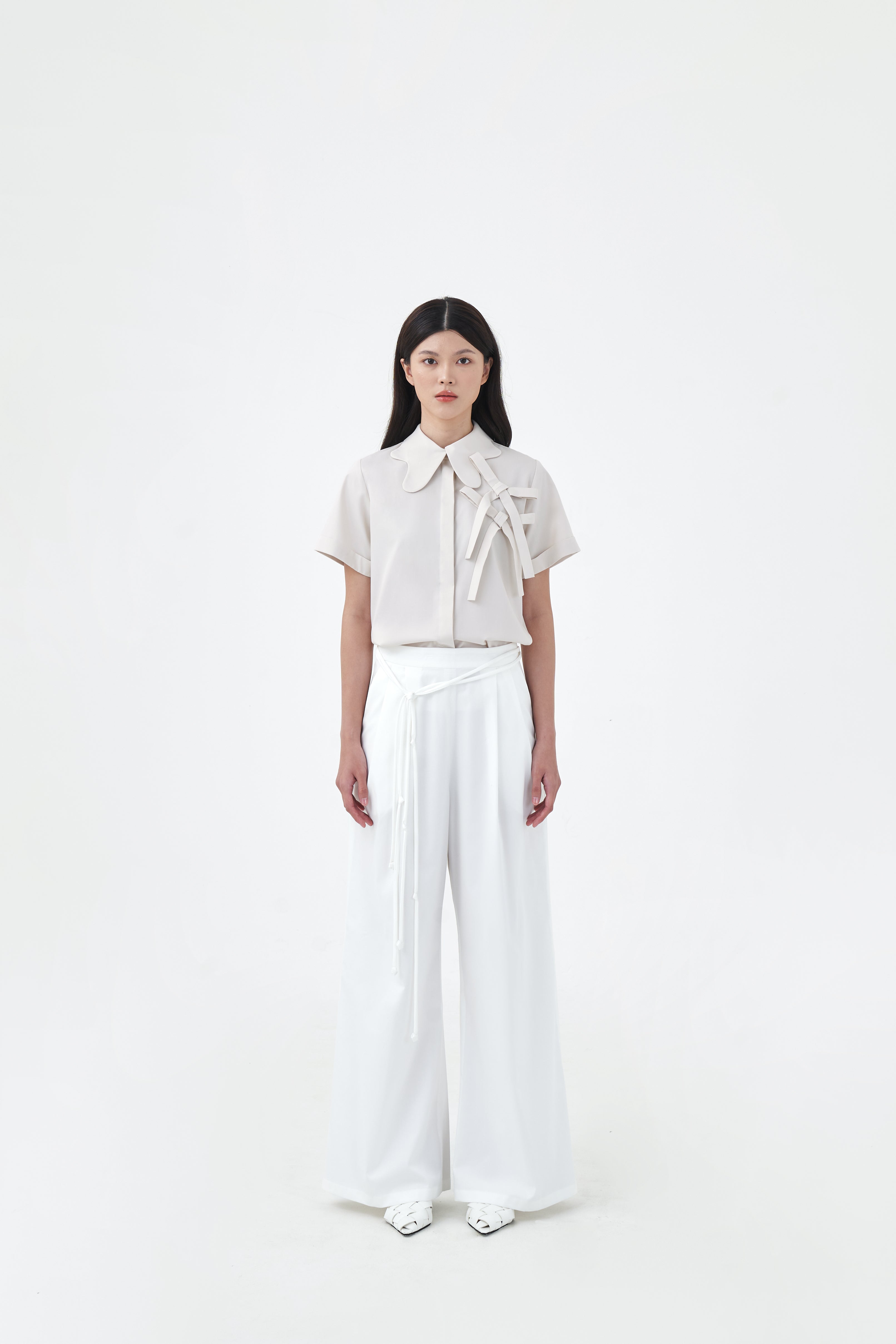 STRING PANTS - White