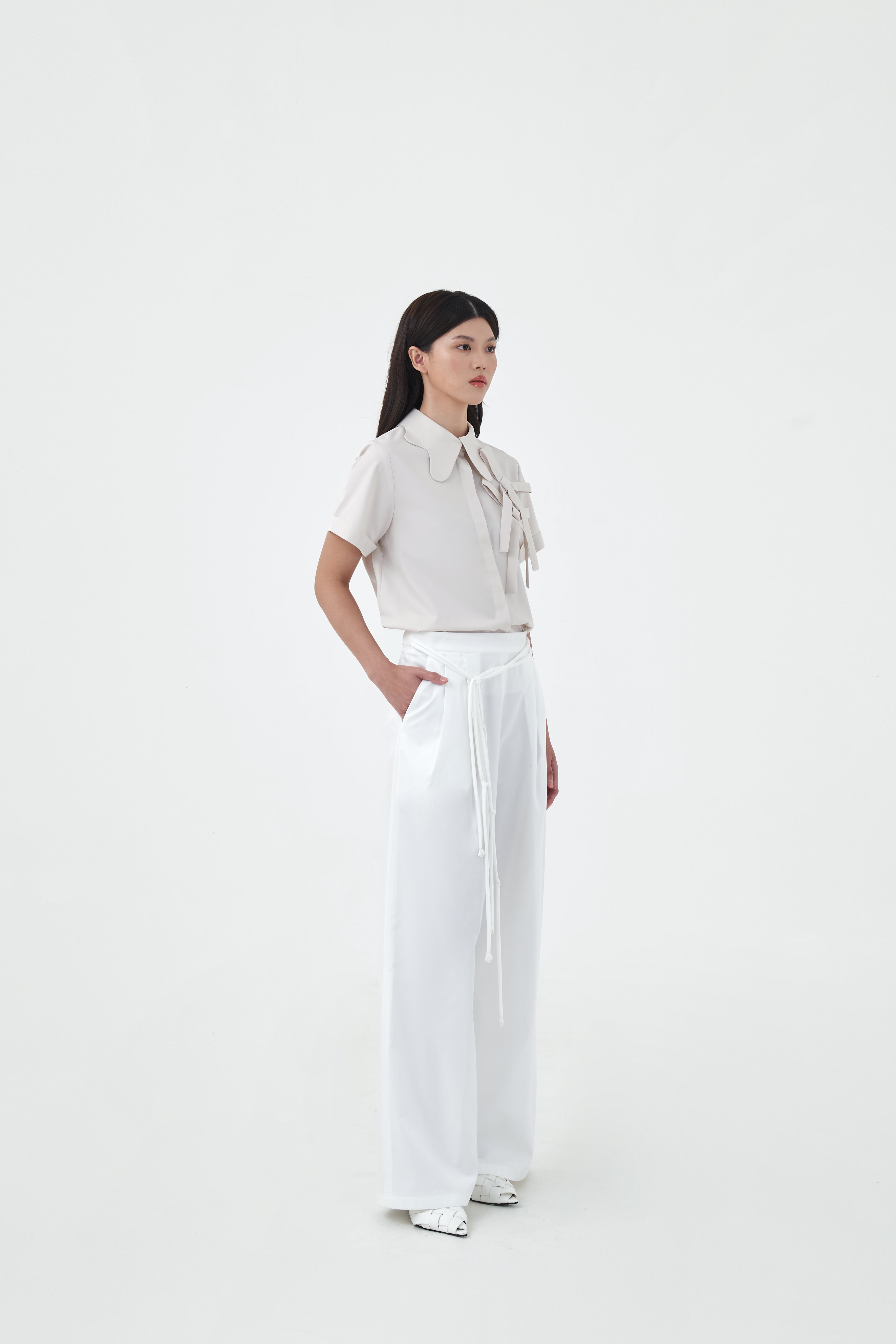 STRING PANTS - White