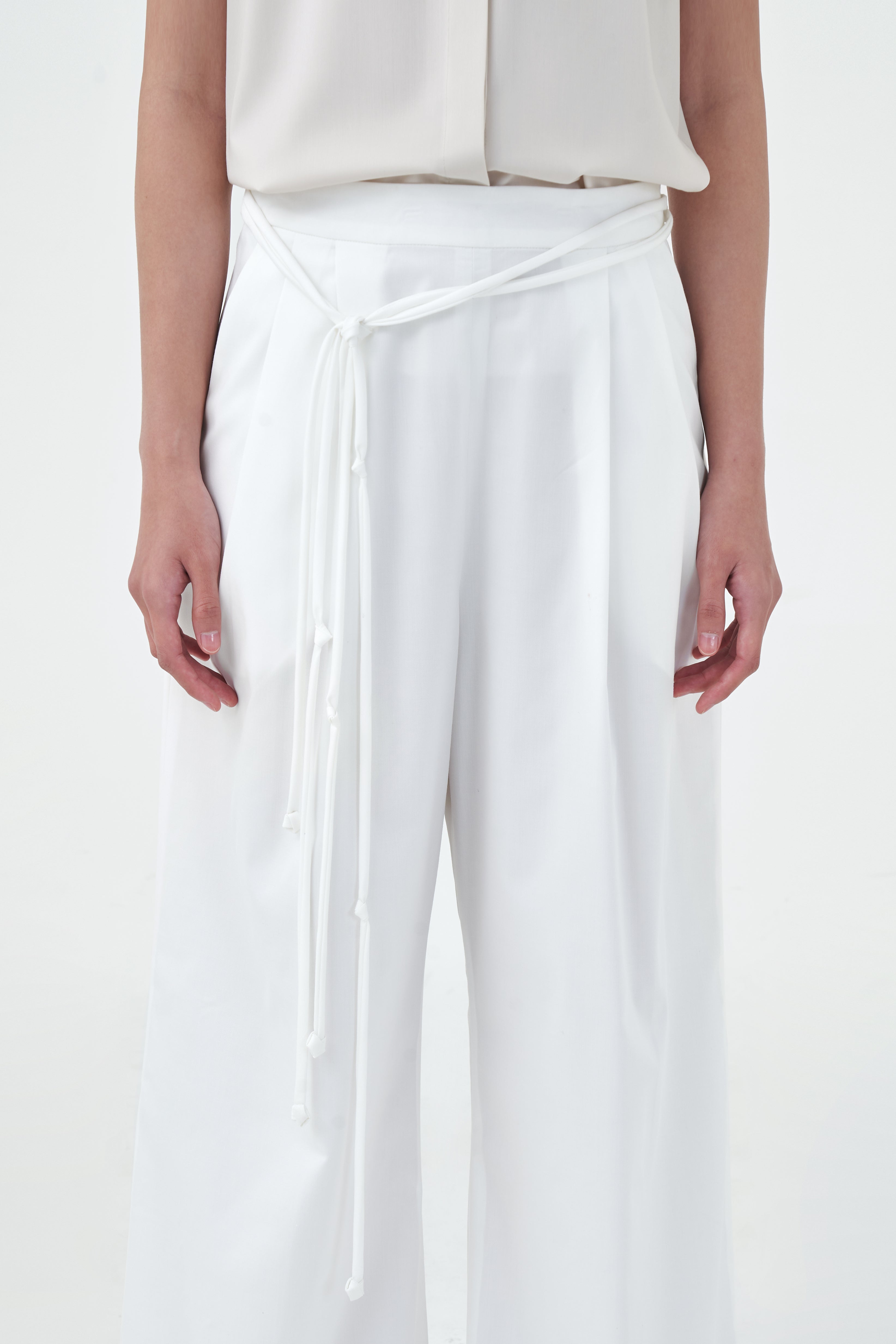 STRING PANTS - White