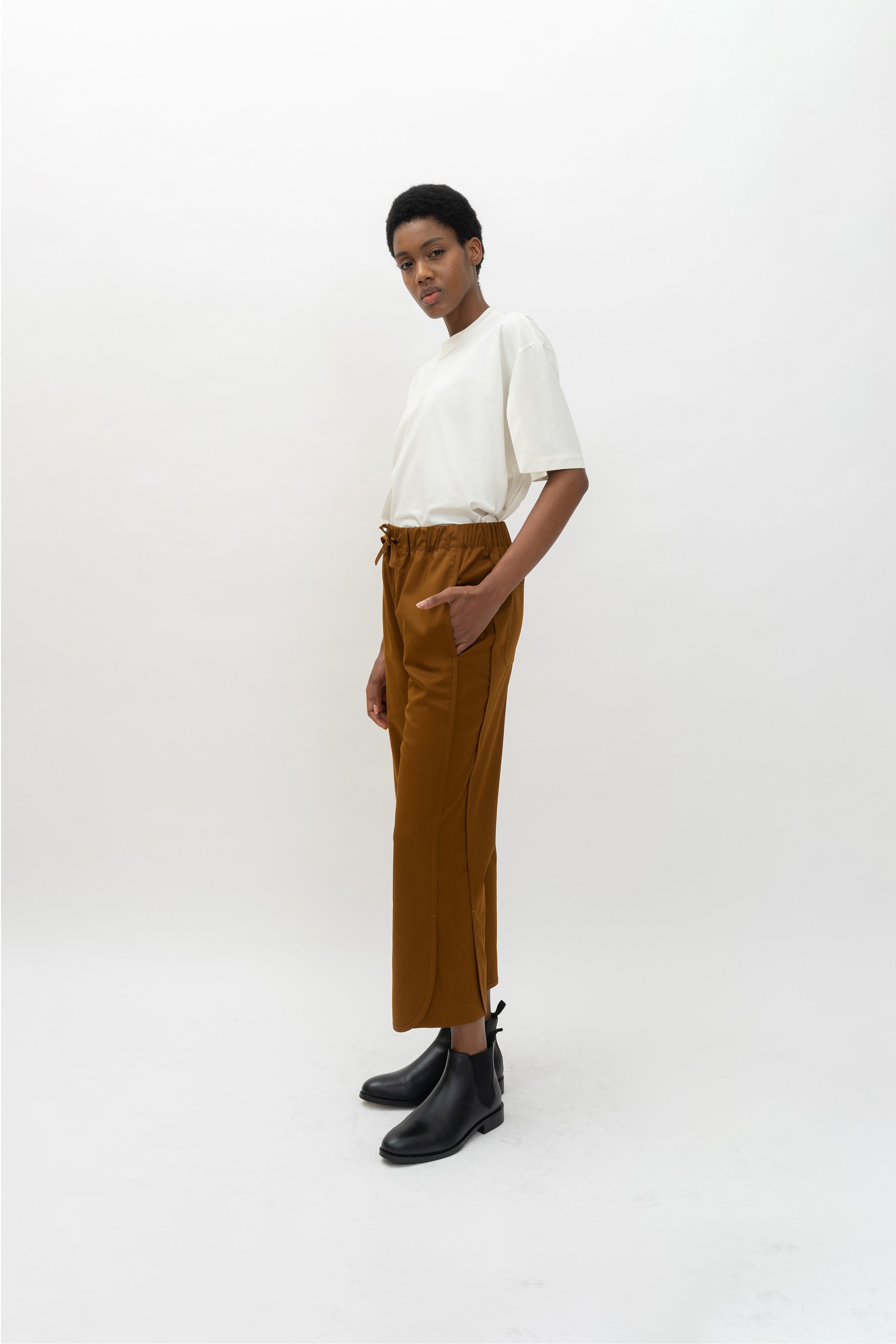 OUKA PANTS - Golden Brown