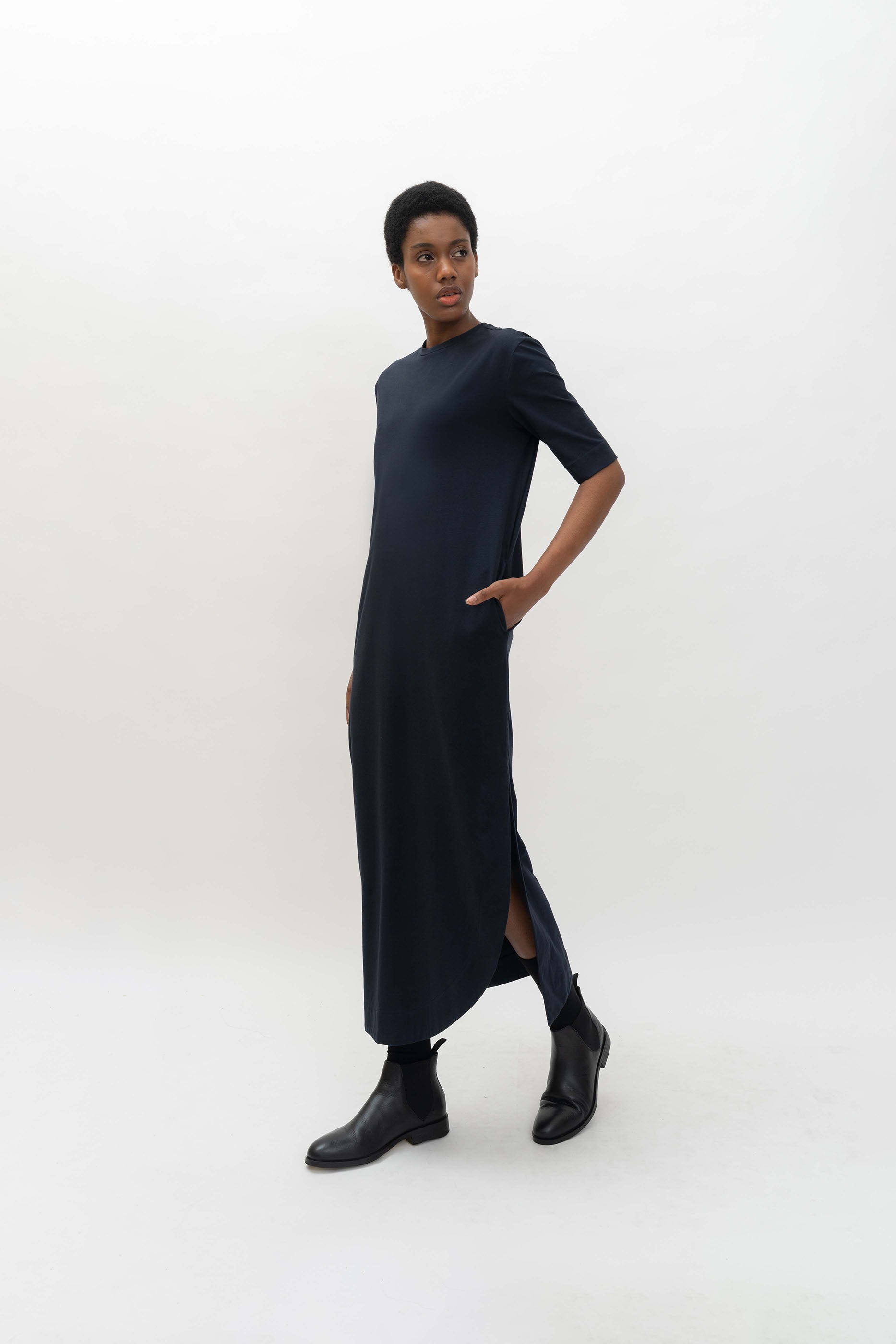 MARIN DRESS - Deep Navy