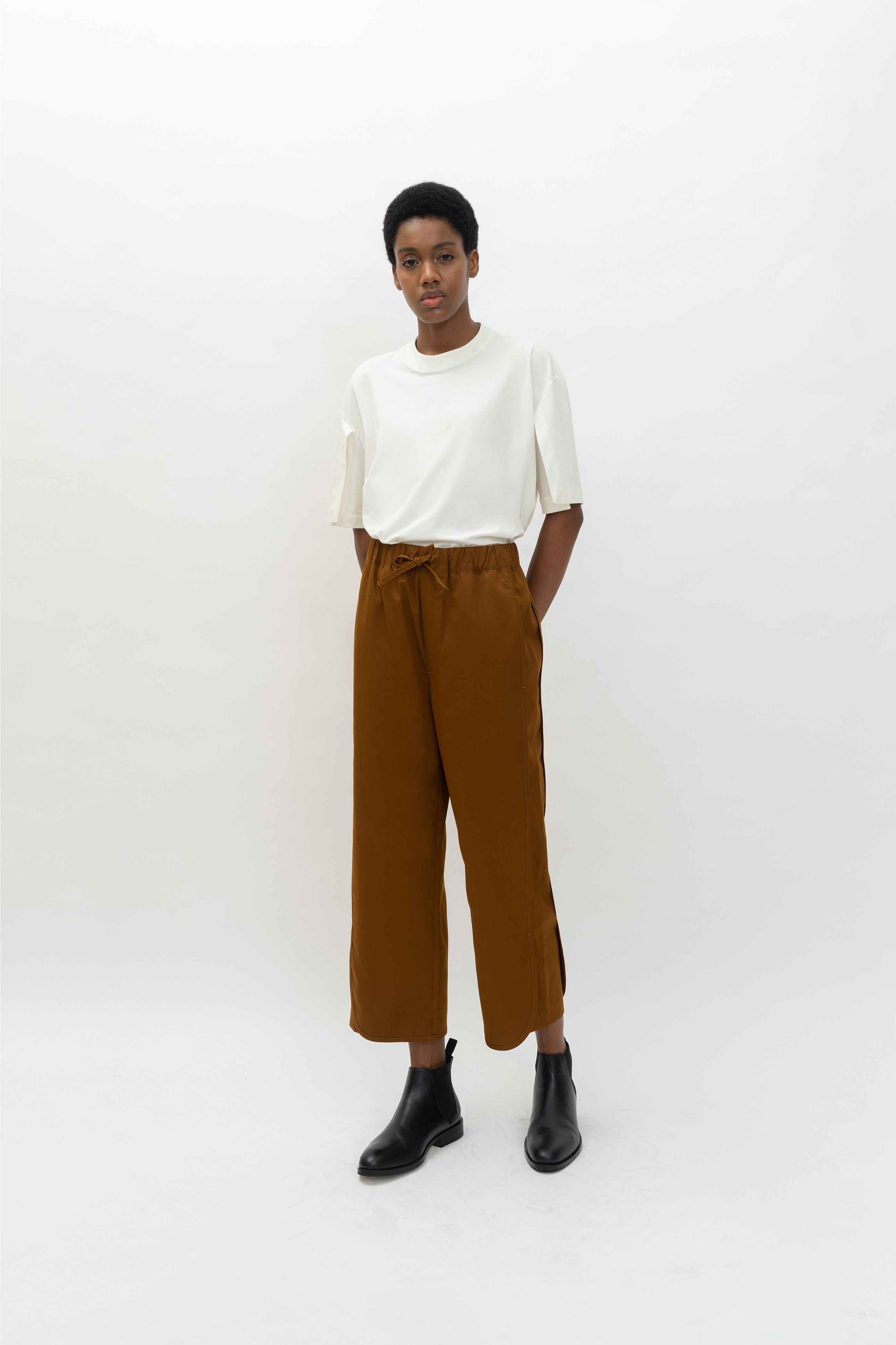 OUKA PANTS - Golden Brown