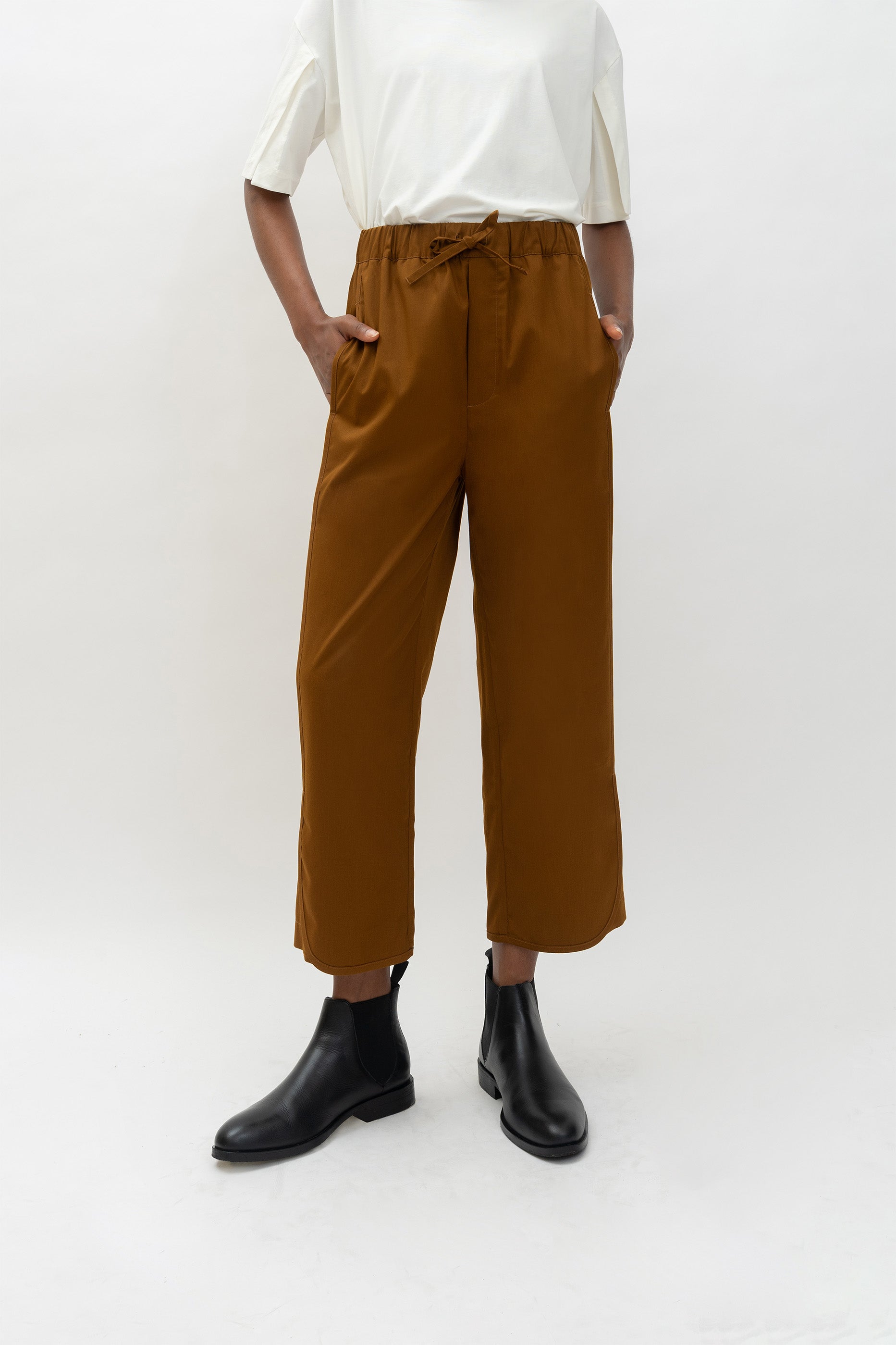 OUKA PANTS - Golden Brown