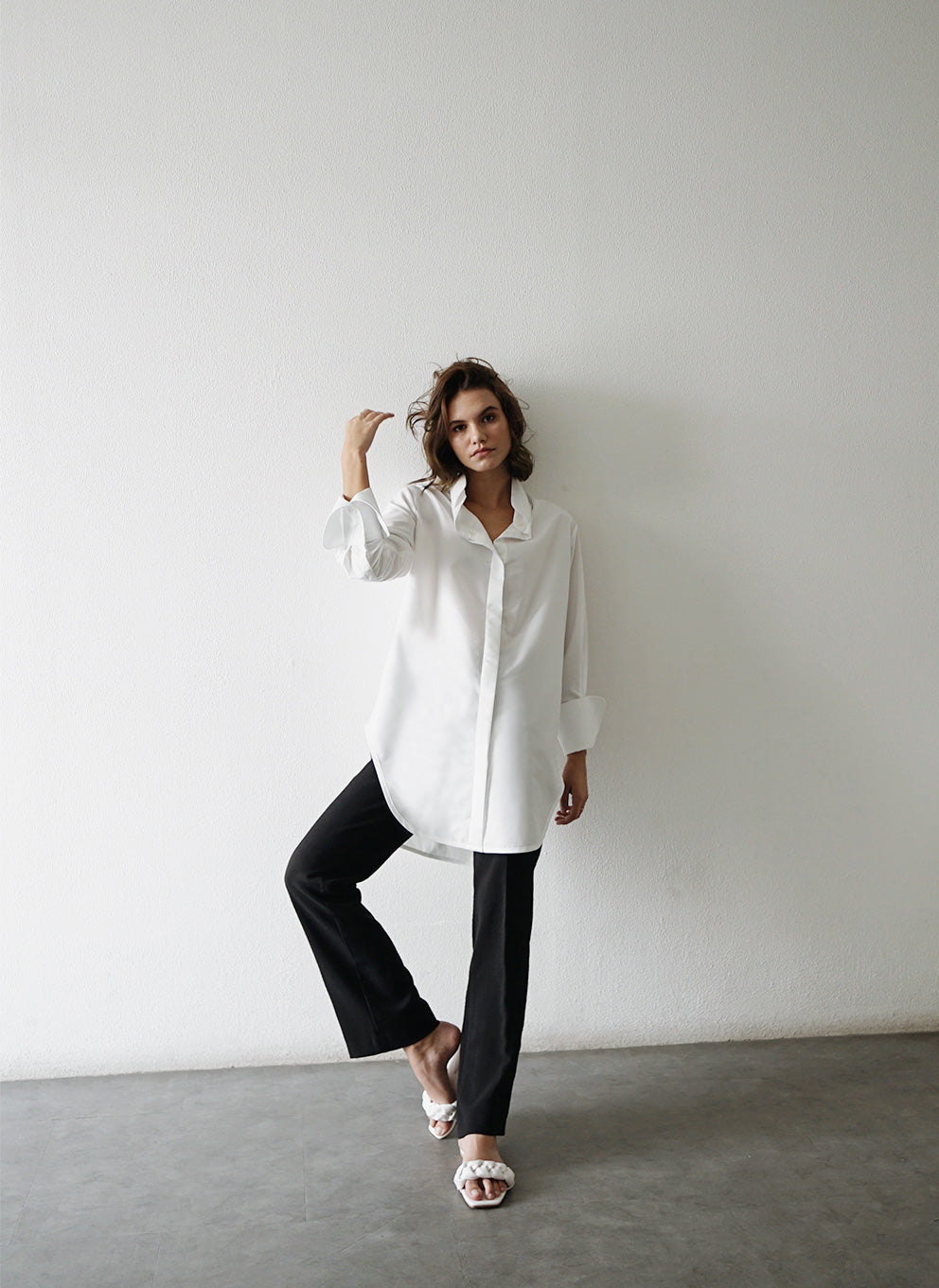 CHA LONG SLEEVE - White