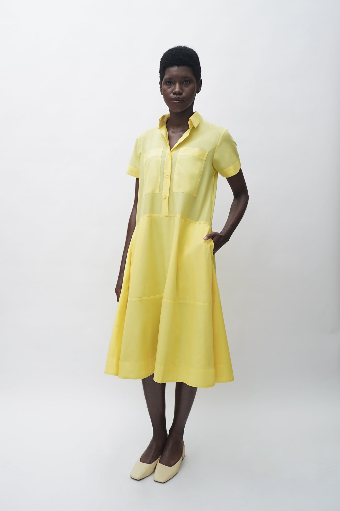 KIRA DRESS - Lemon