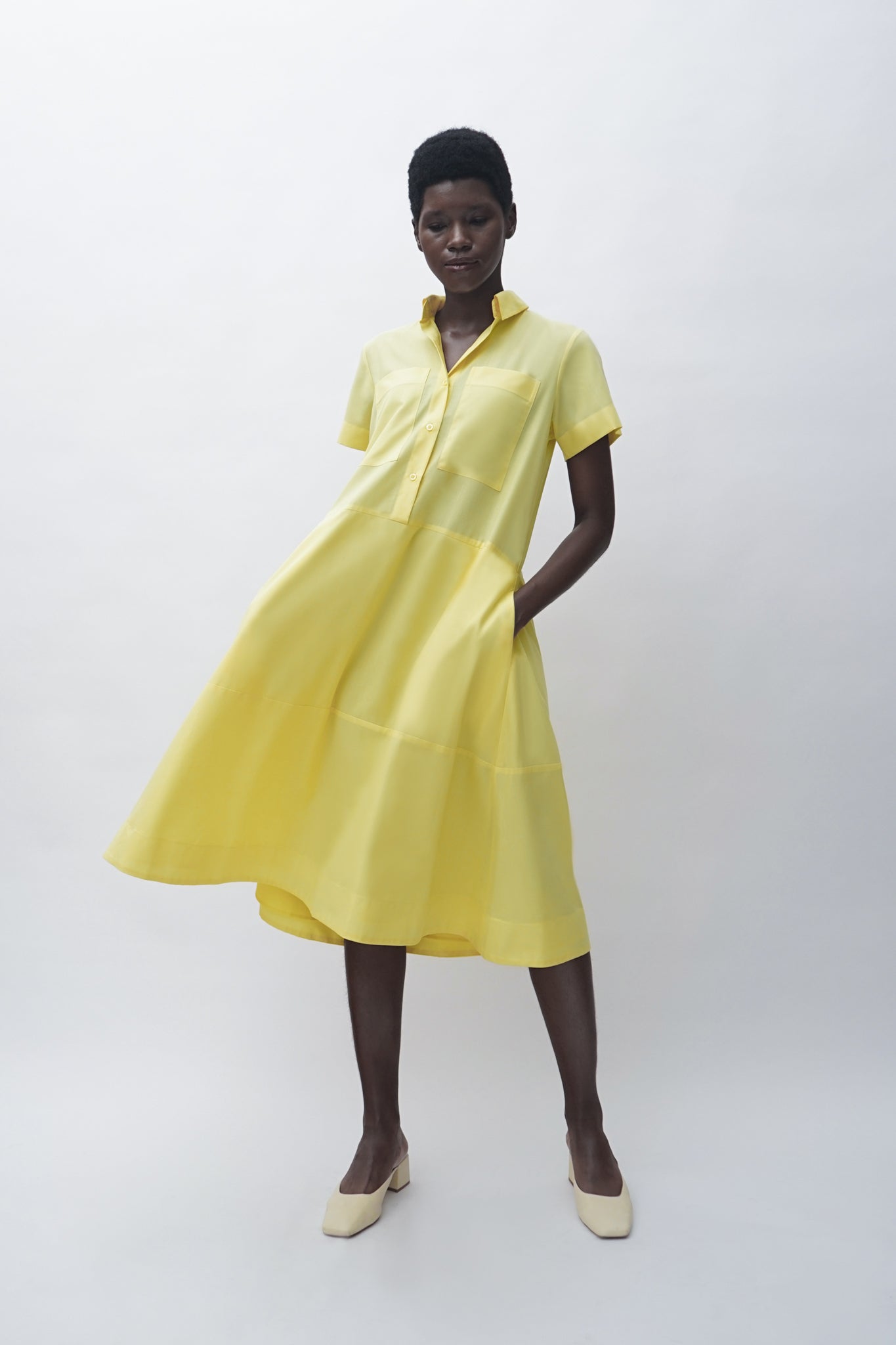KIRA DRESS - Lemon