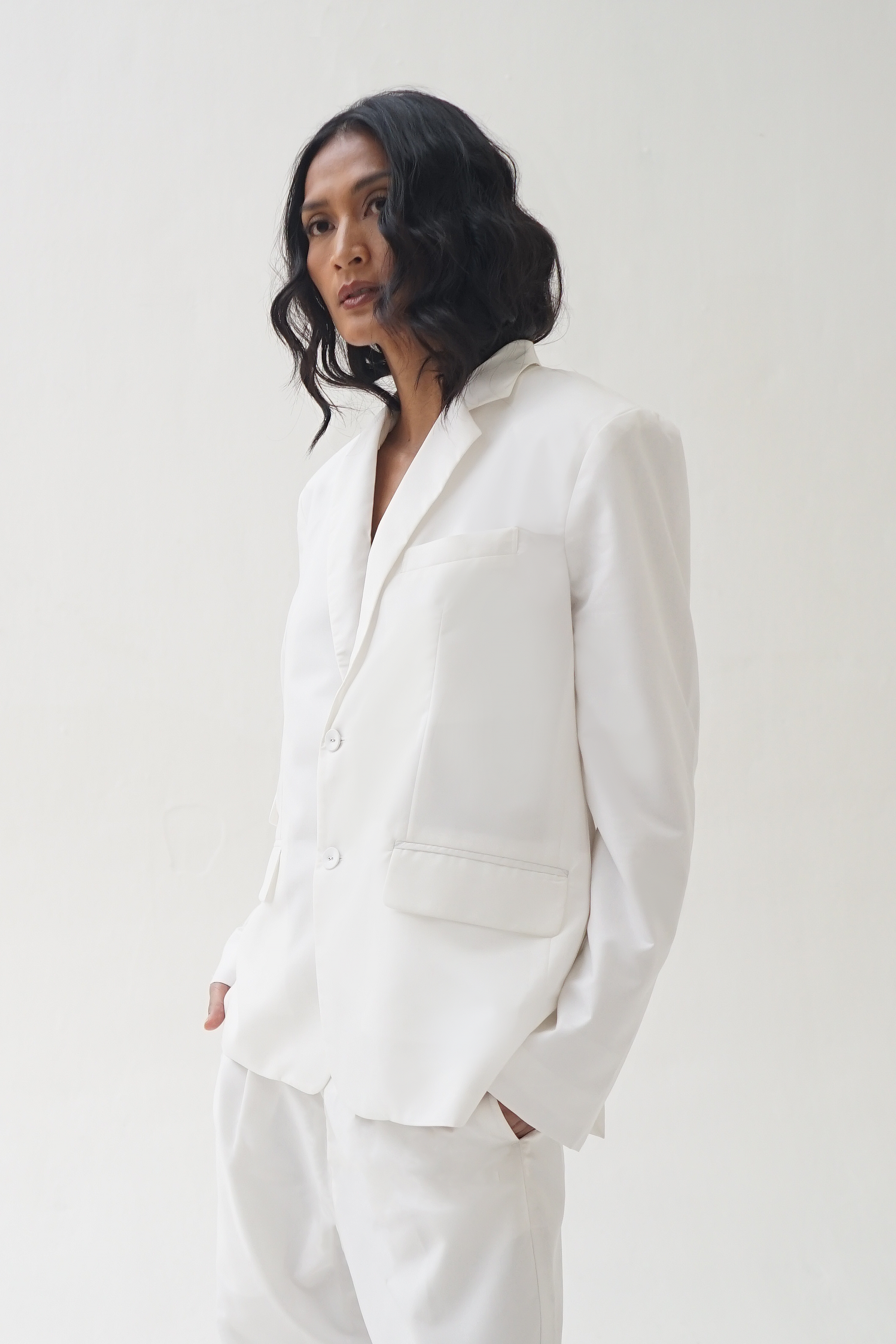 RIE BLAZER - White