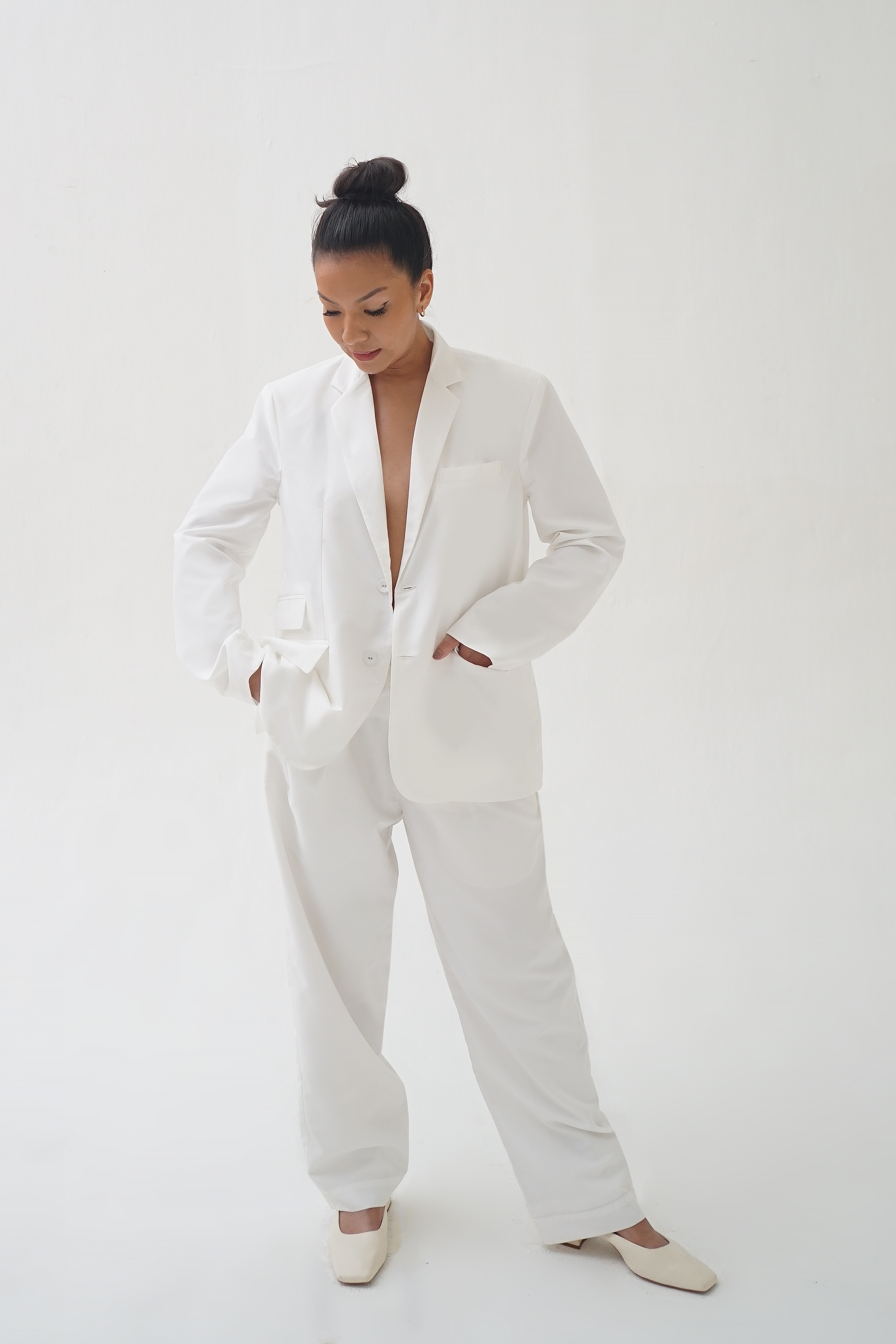 RIE BLAZER - White