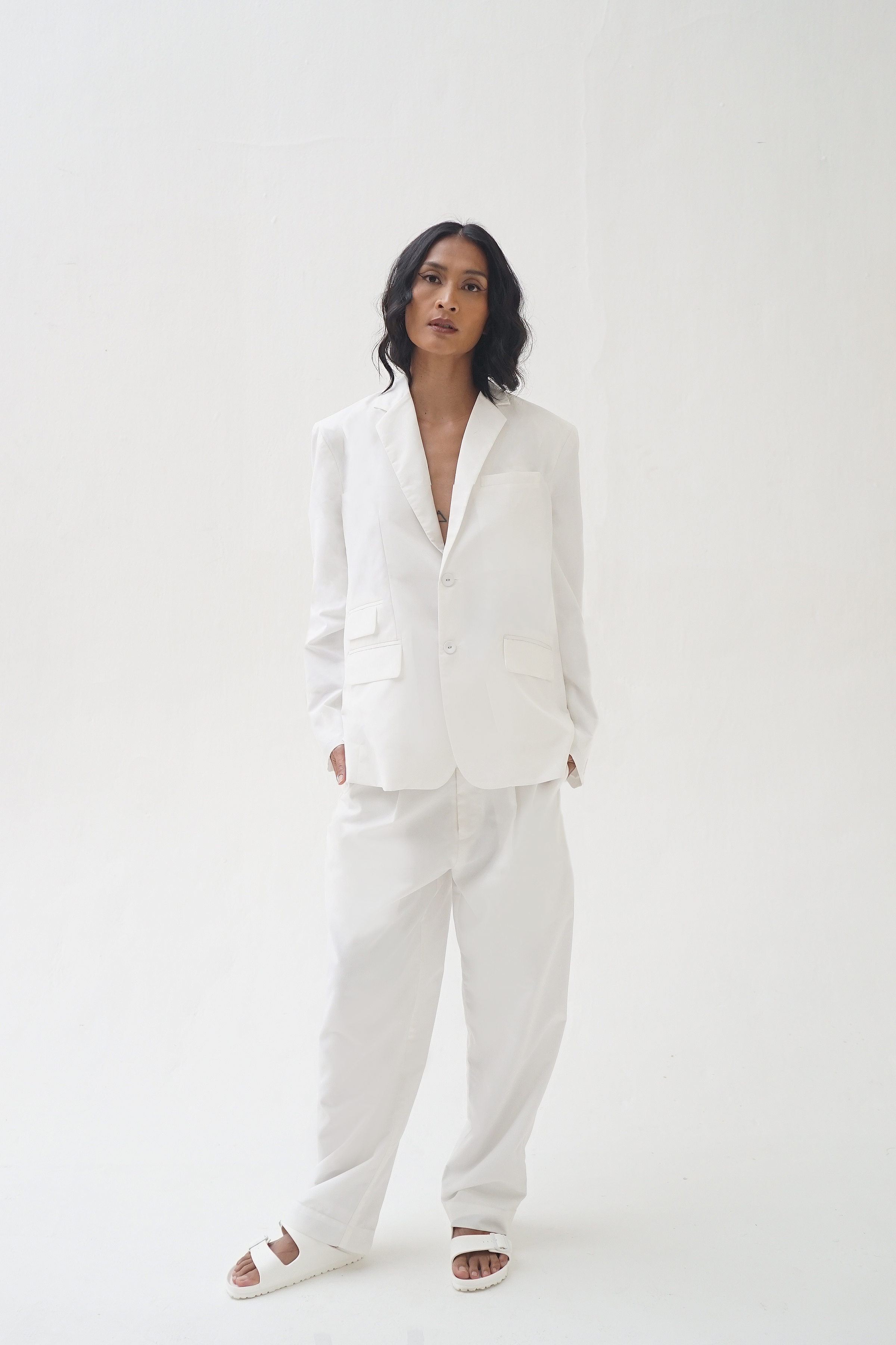 RIE BLAZER - White