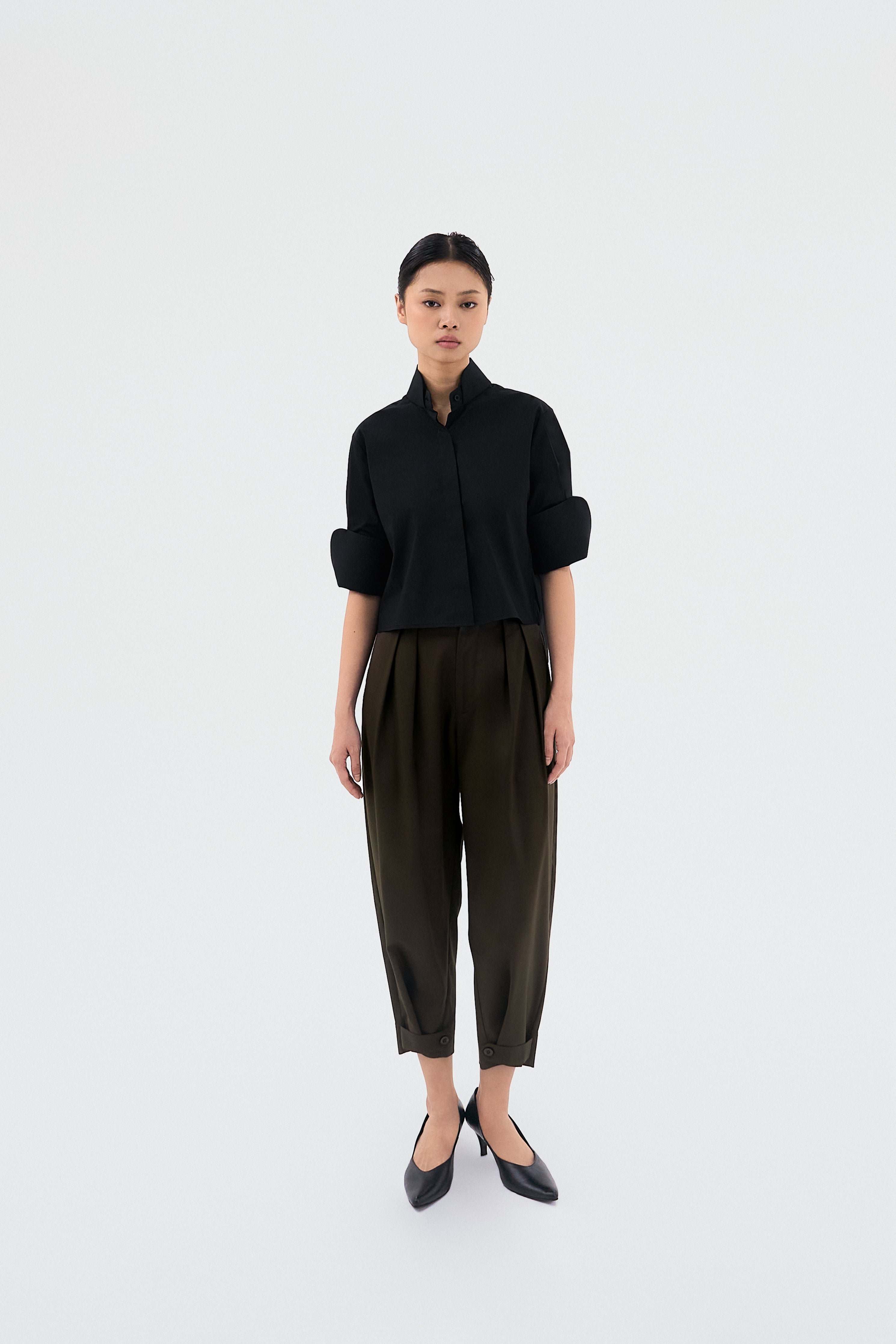 CHA CROP - Black