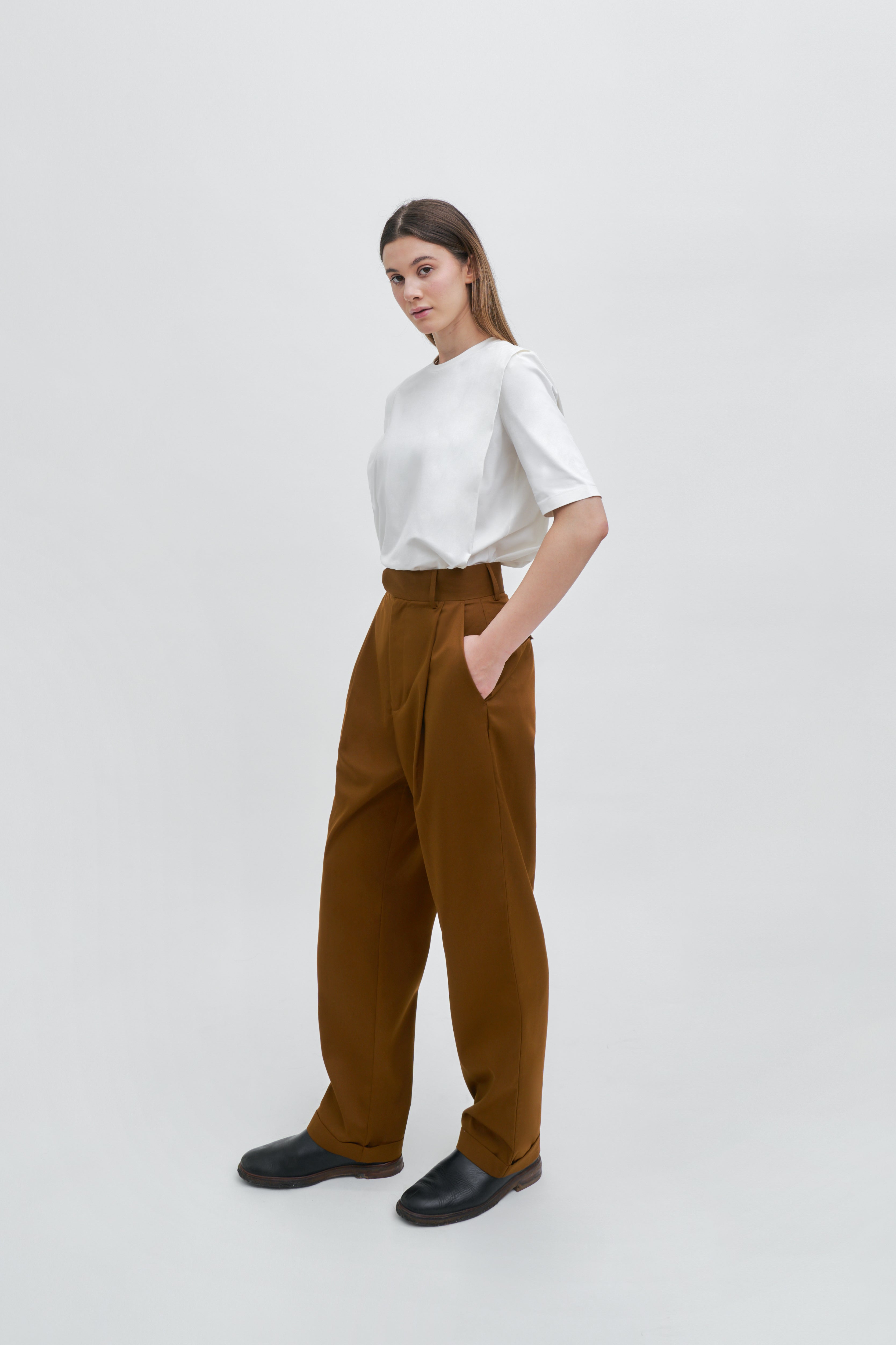 MIHO PANTS - Golden Brown