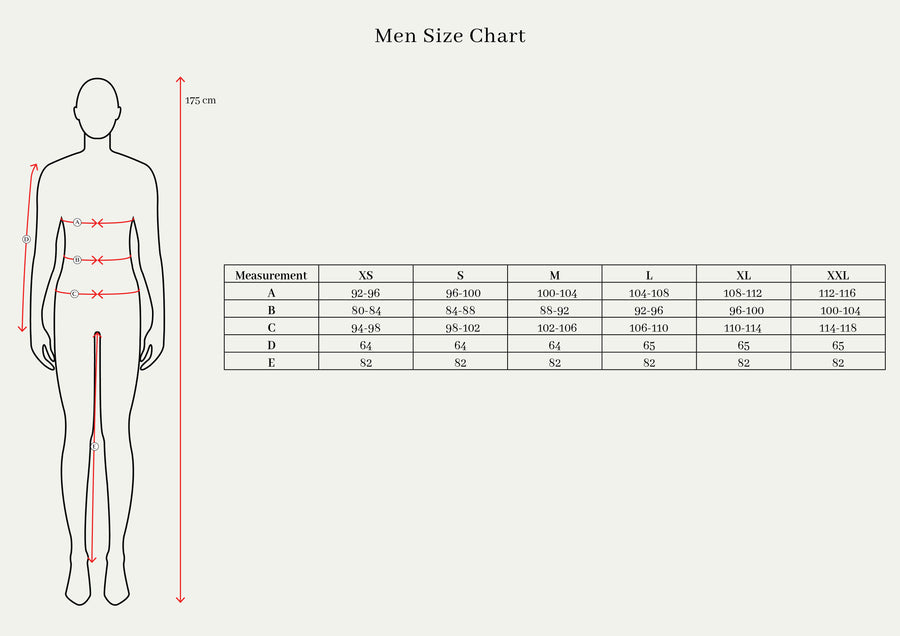 Size Chart Pria
