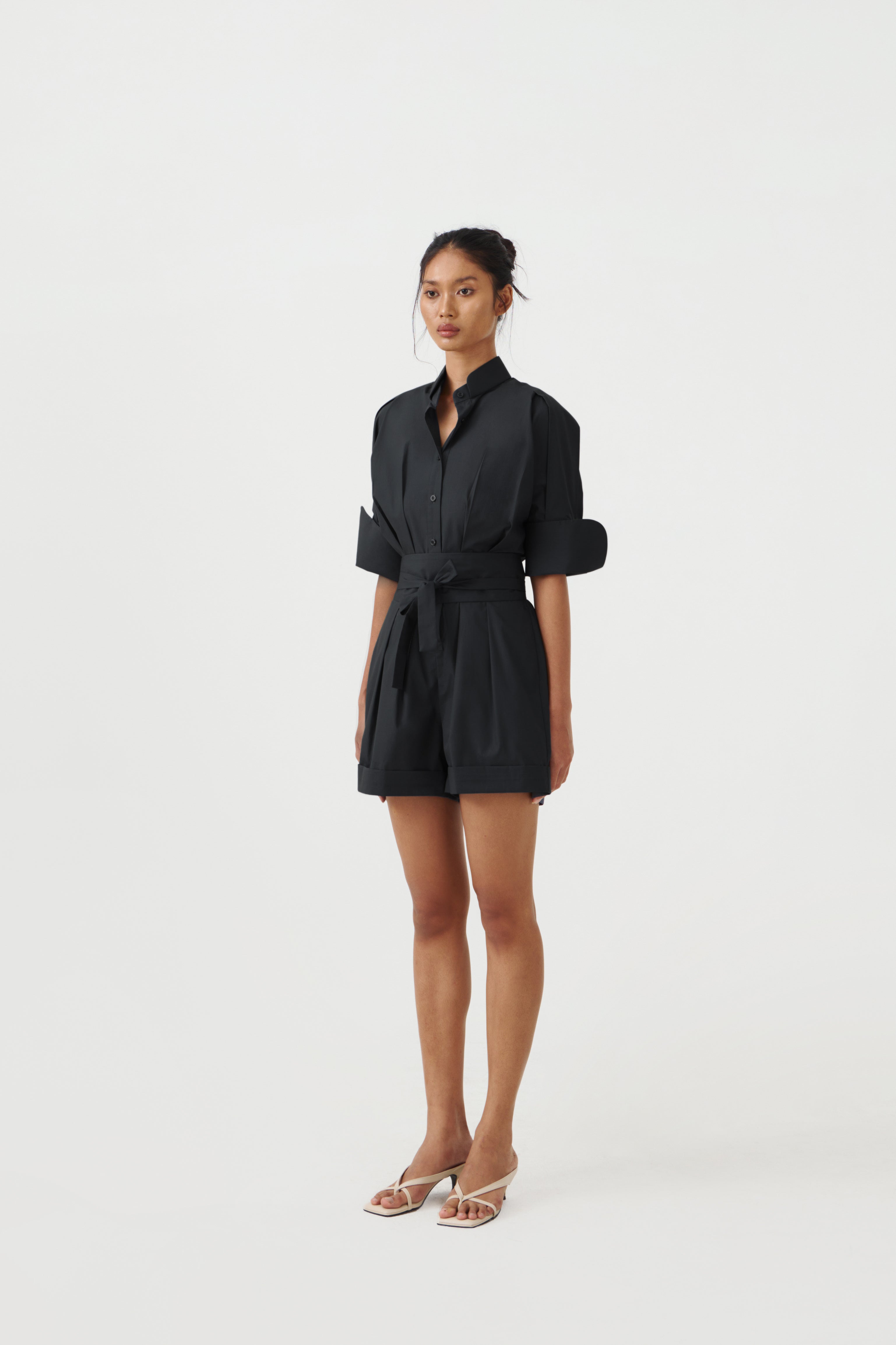 CHA SHORT JUMPSUIT - Black