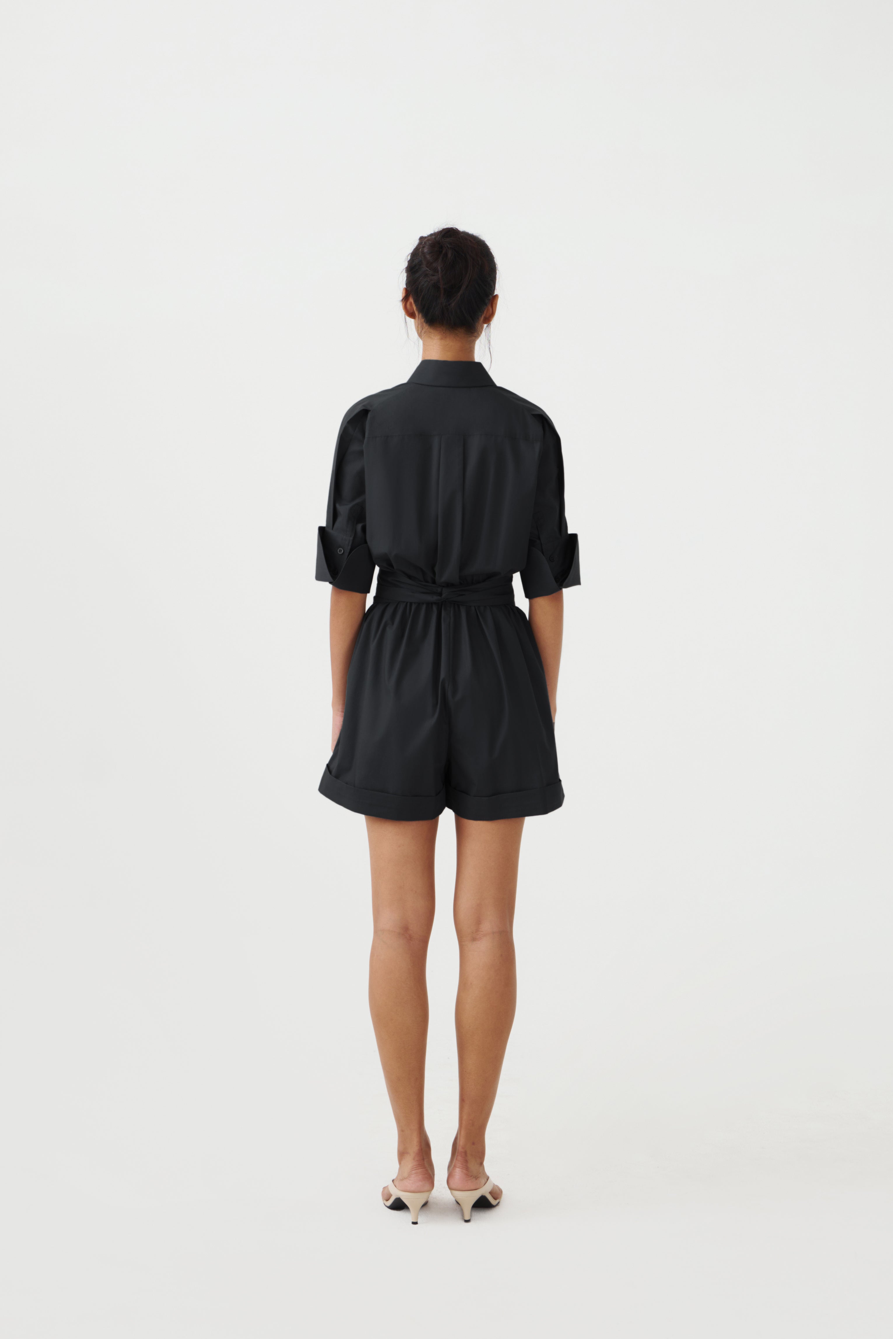 CHA SHORT JUMPSUIT - Black