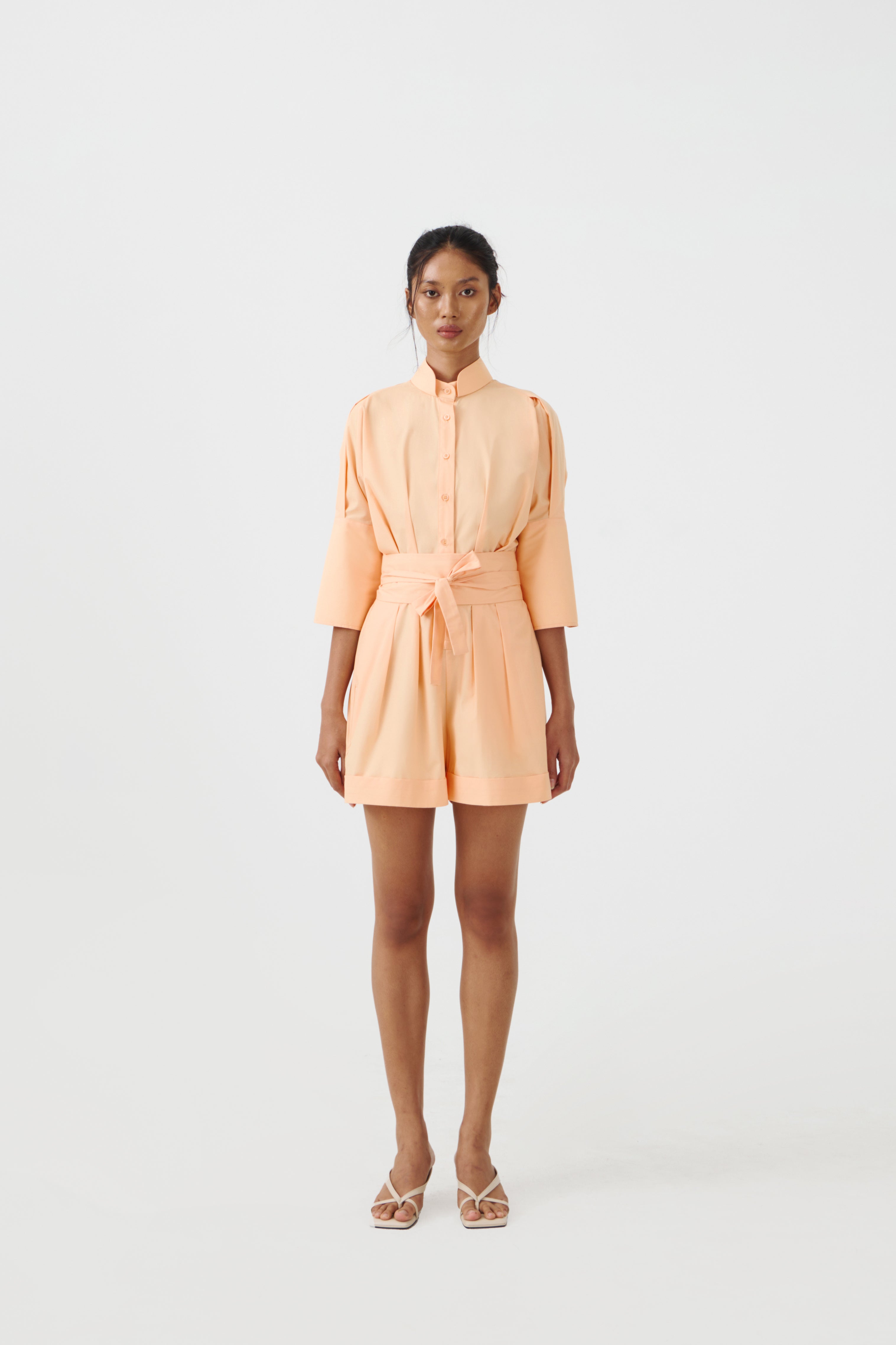 CHA SHORT JUMPSUIT - Peach