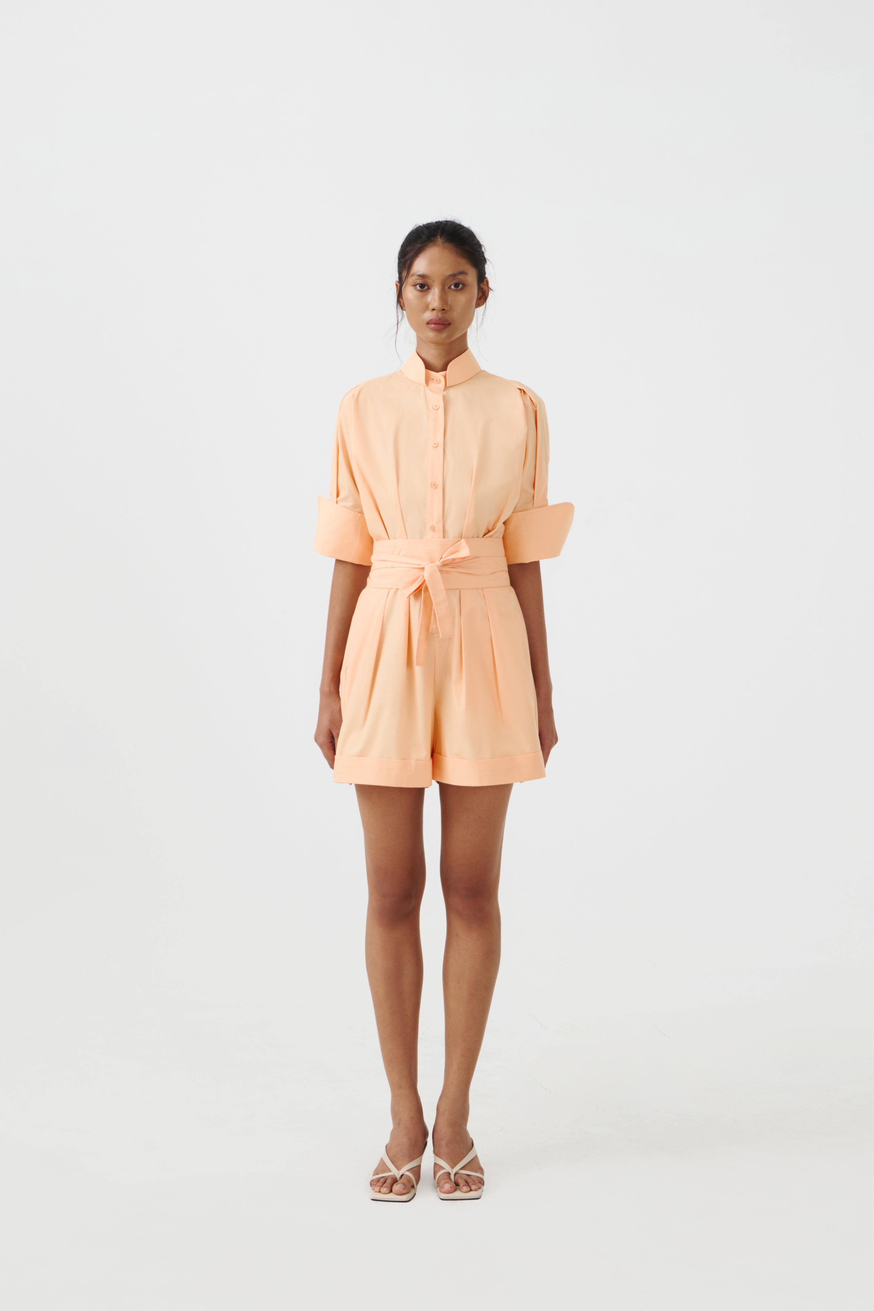 CHA SHORT JUMPSUIT - Peach