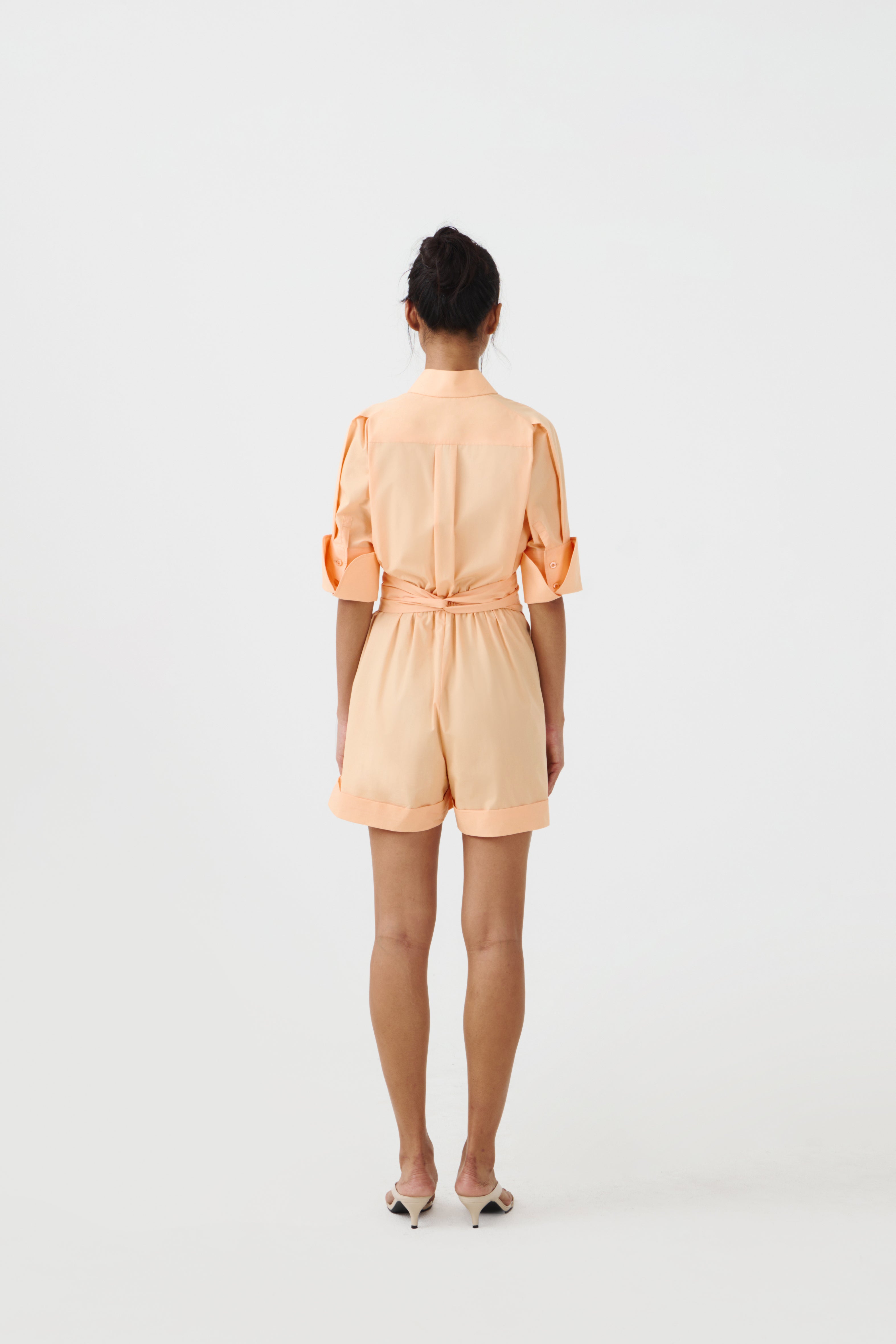 CHA SHORT JUMPSUIT - Peach