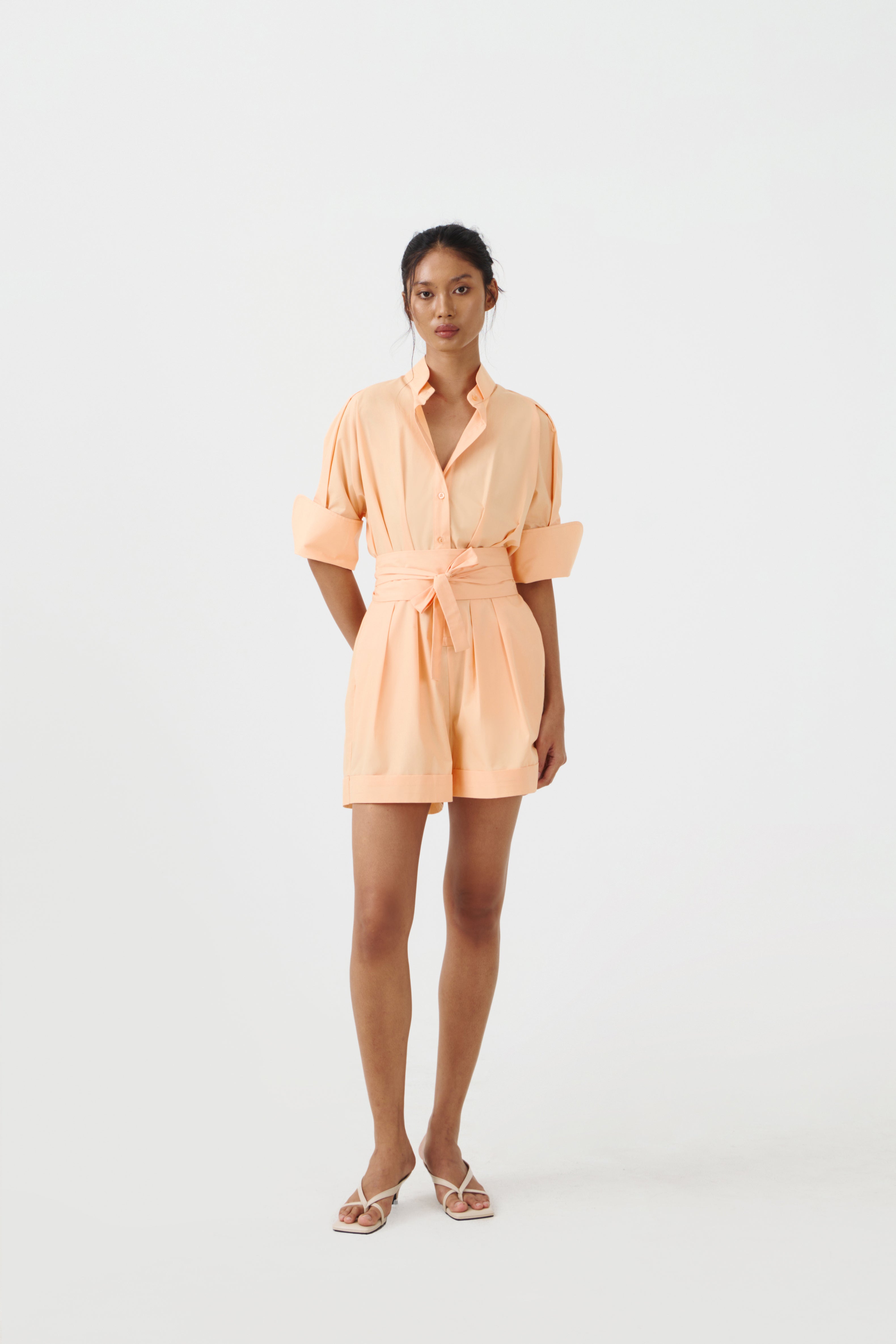 CHA SHORT JUMPSUIT - Peach