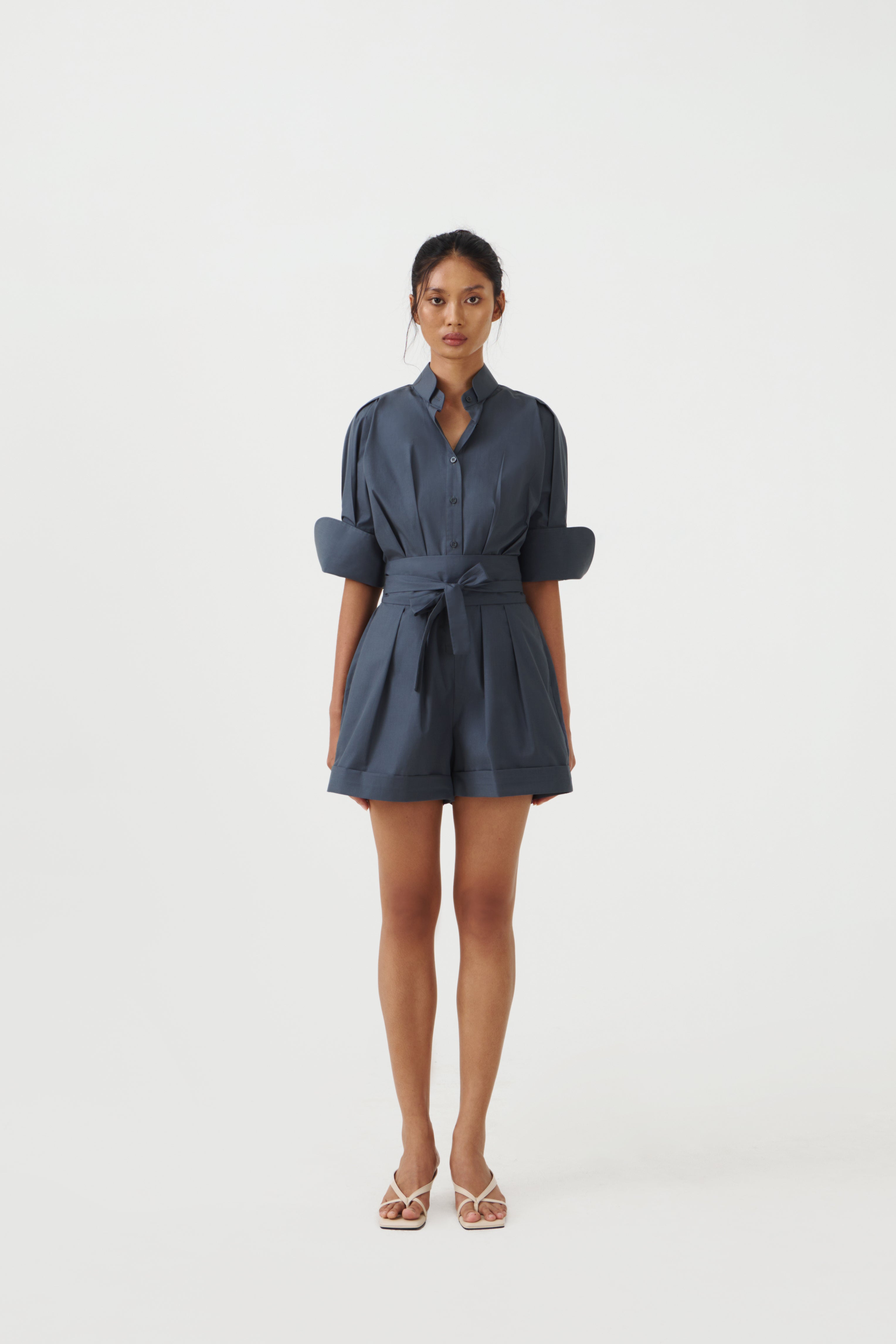 CHA SHORT JUMPSUIT - Storm Blue