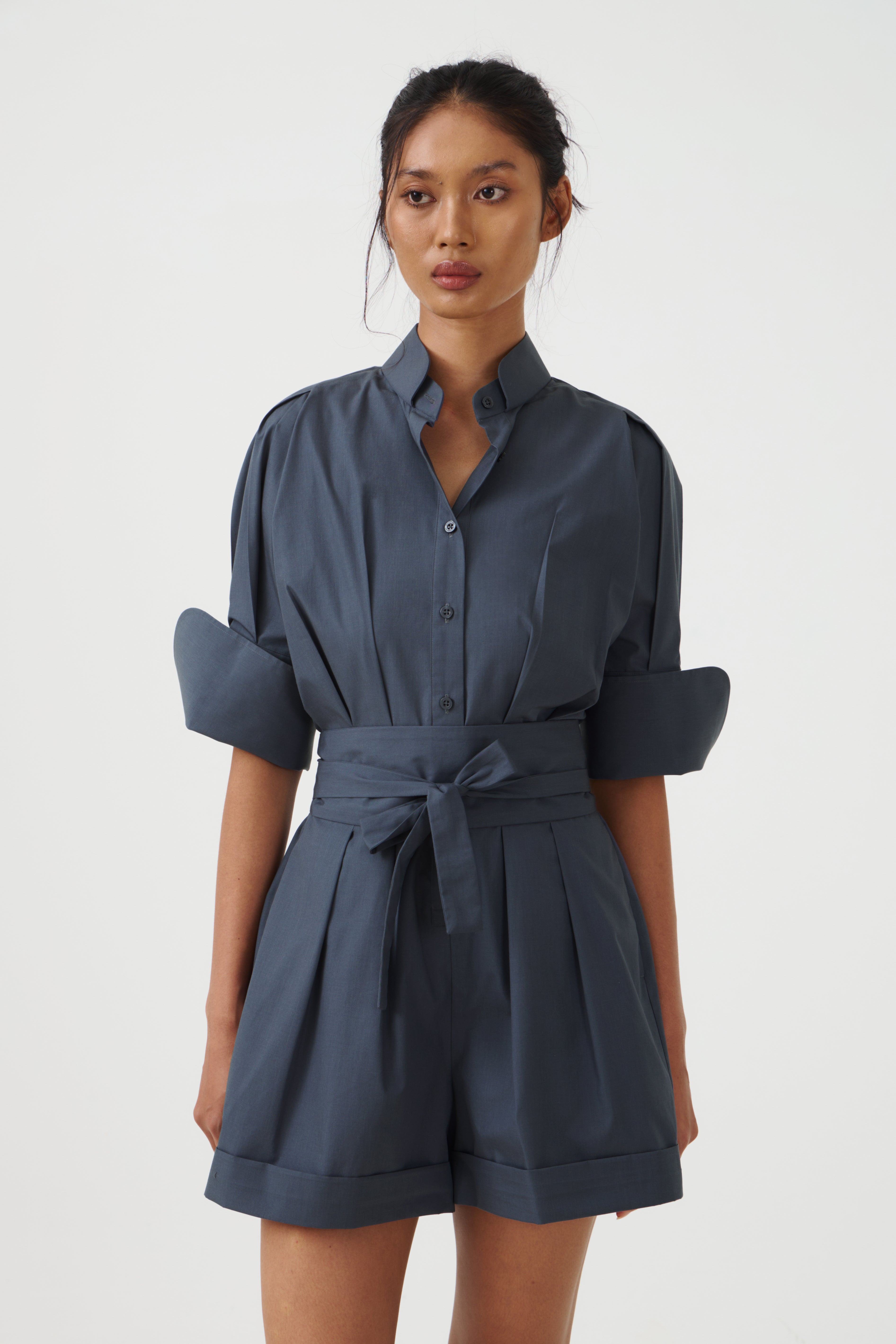 CHA SHORT JUMPSUIT - Storm Blue