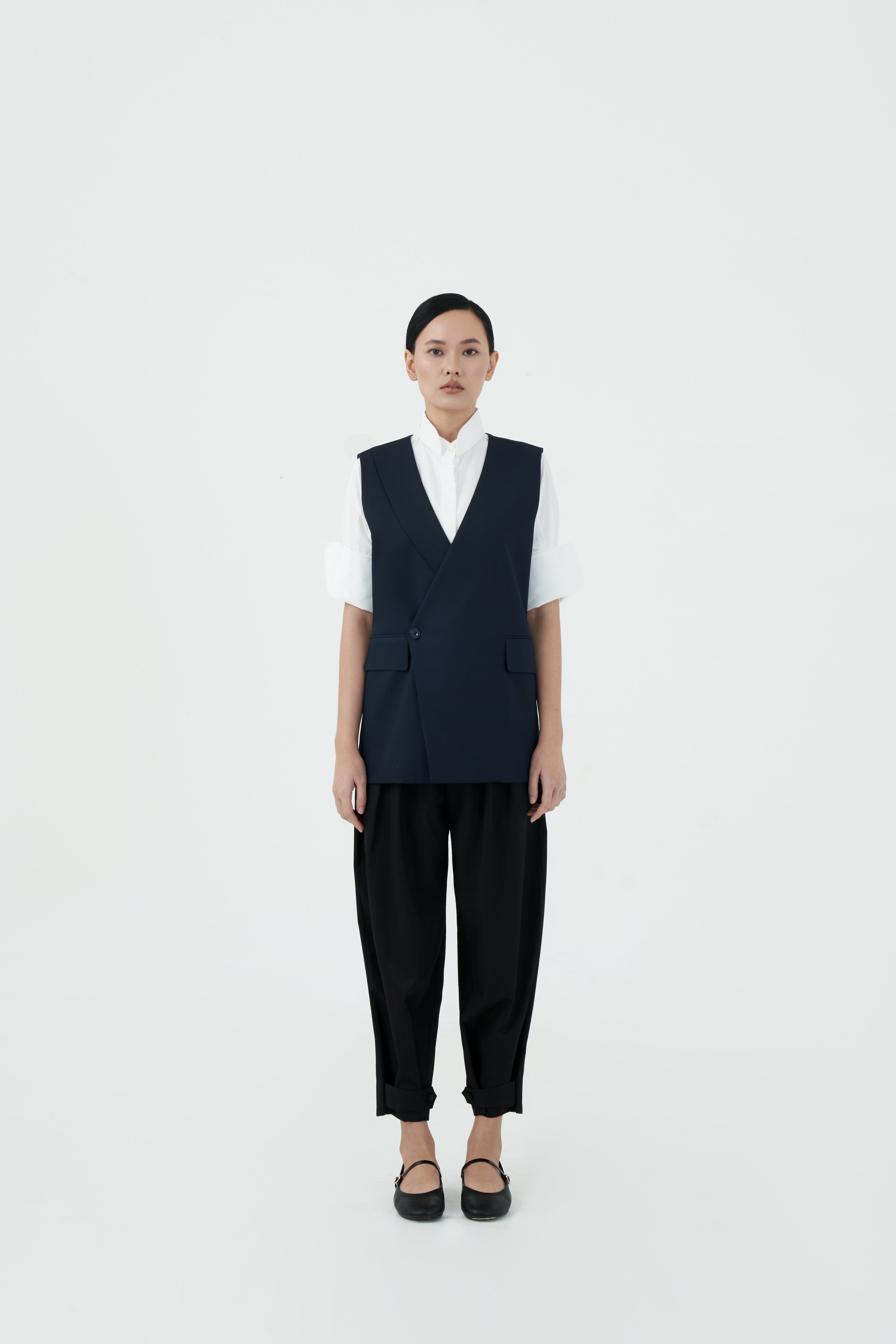 IMANI VEST - DEEP DARK NAVY main image 1