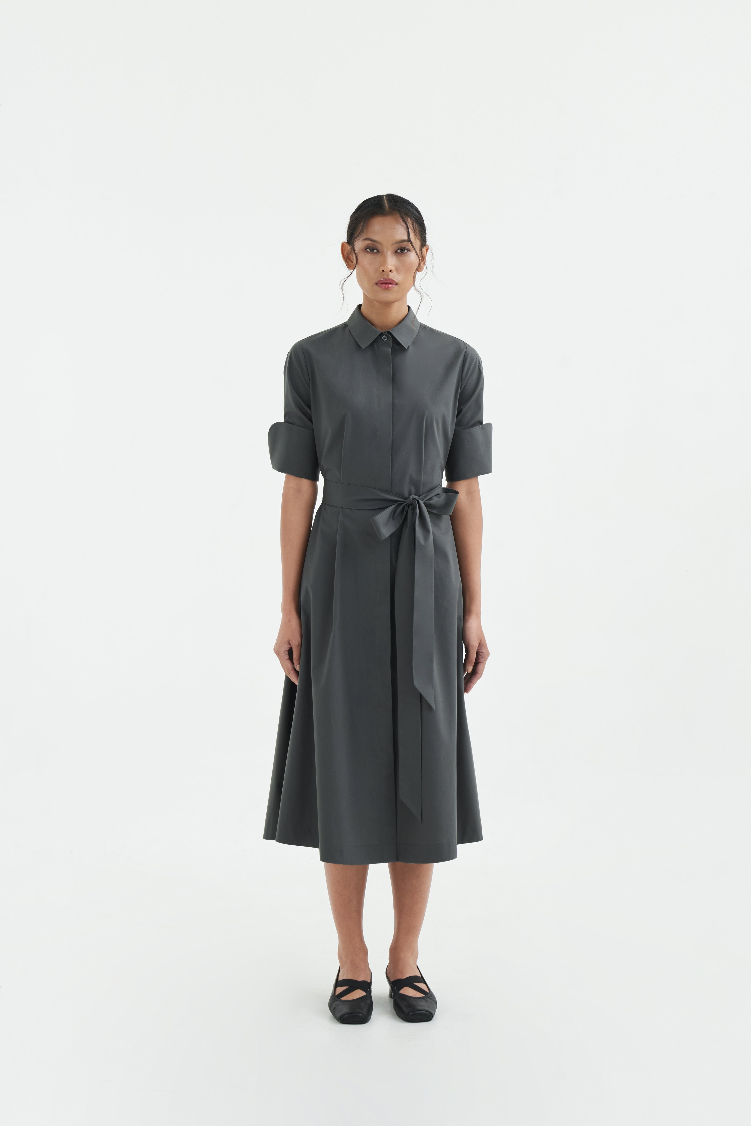 JUN DRESS - Iron Grey