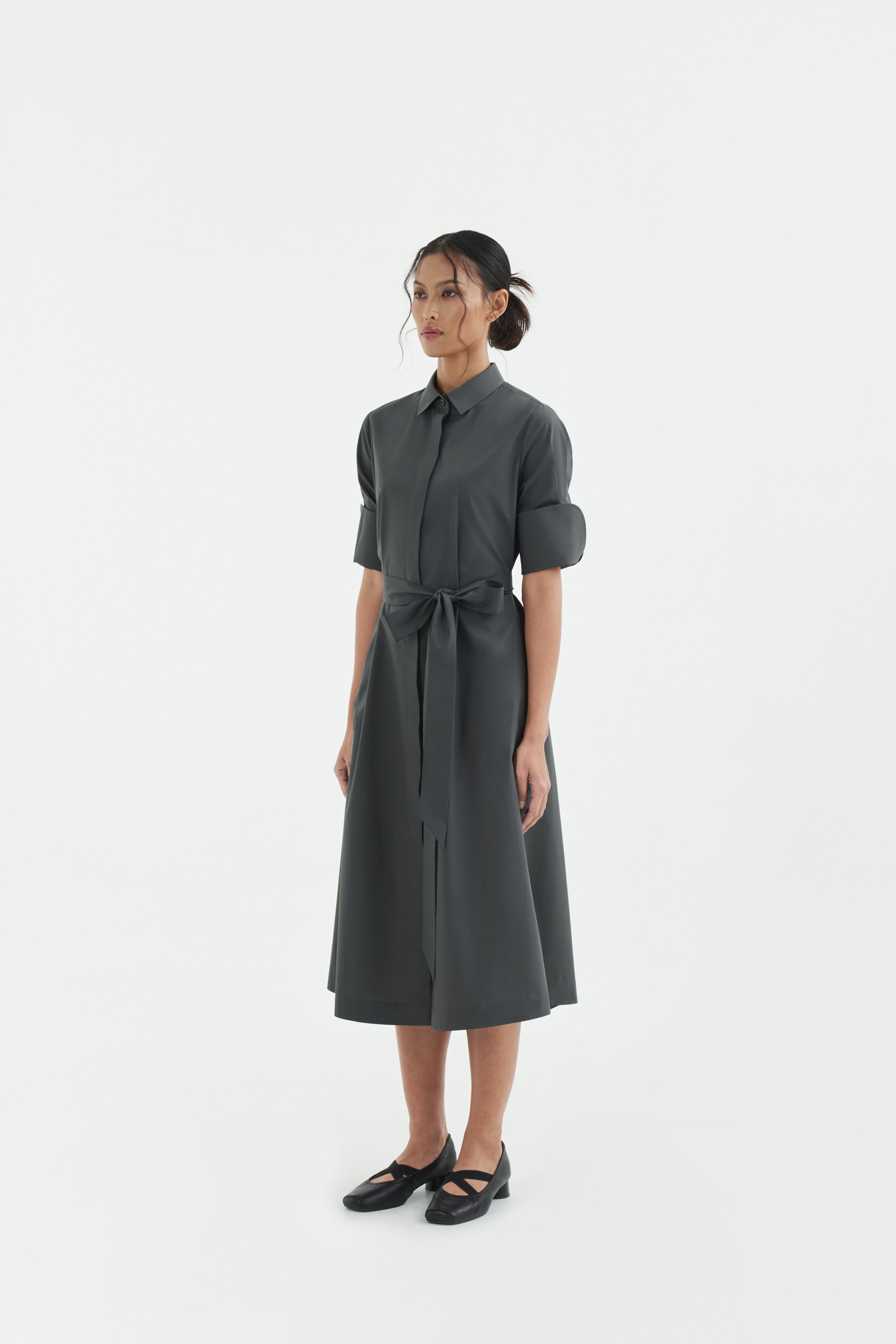 JUN DRESS - Iron Grey
